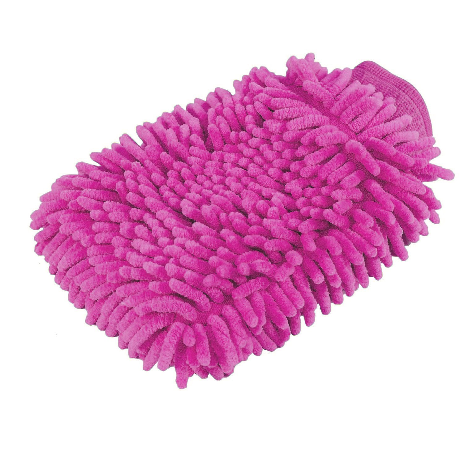 Besmelody House Cleaning And Car Washing Gloves, Home Dusting Microfiber Mitts, Wash Clean Polish Faster (2-Pack, Pink/Blue)