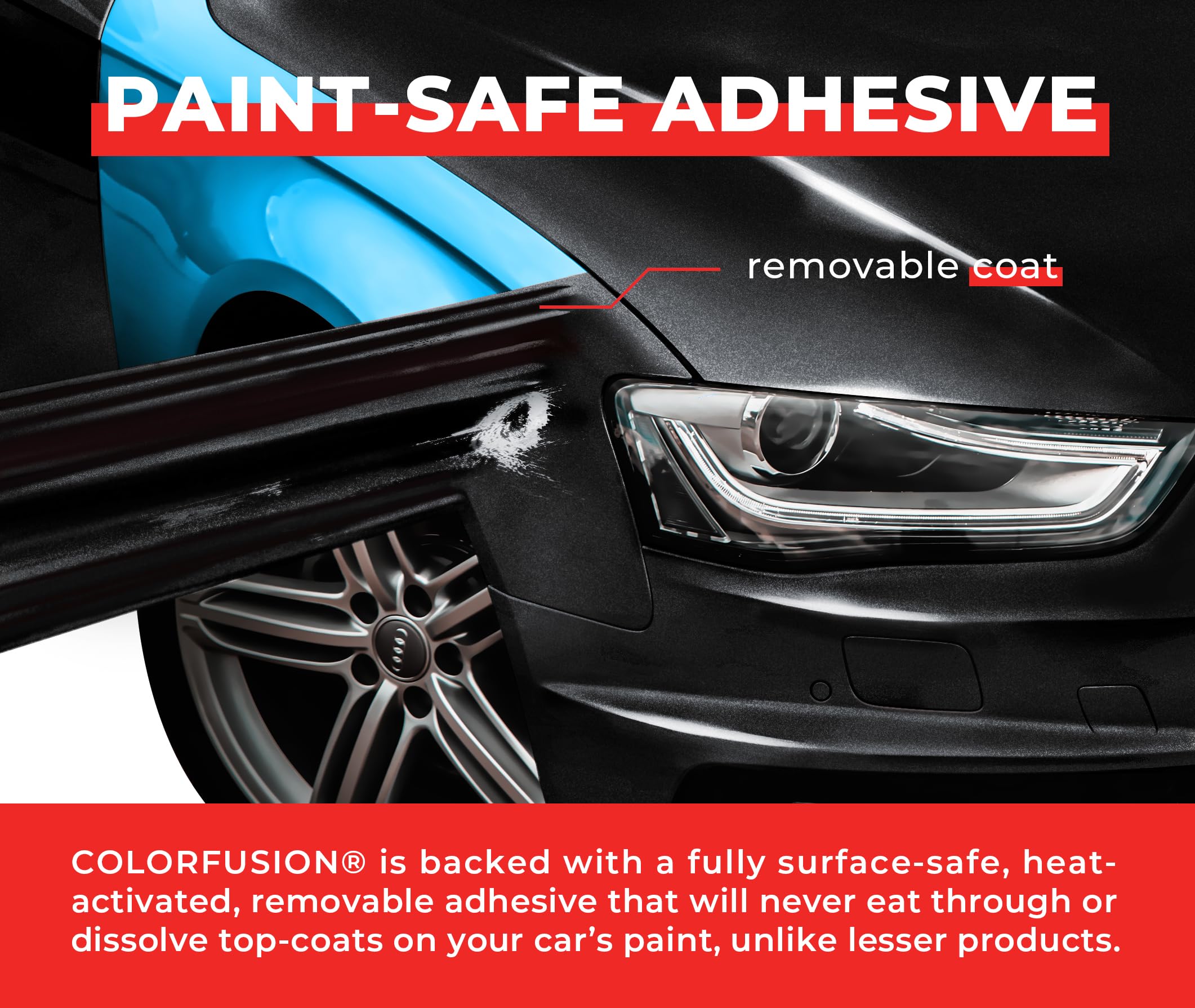 Colorfusion Ppf By Vvivid, Gloss Metallic Shadow Ash Grey Dry Apply Ppf Vinyl Car Wrap Roll 1.3Ft X 5Ft