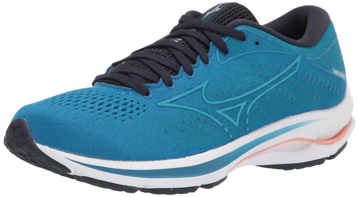 Mizuno Womens Wave Rider 25 Running Shoe, Imperial Blue-Vivid Blue, 11 Wide