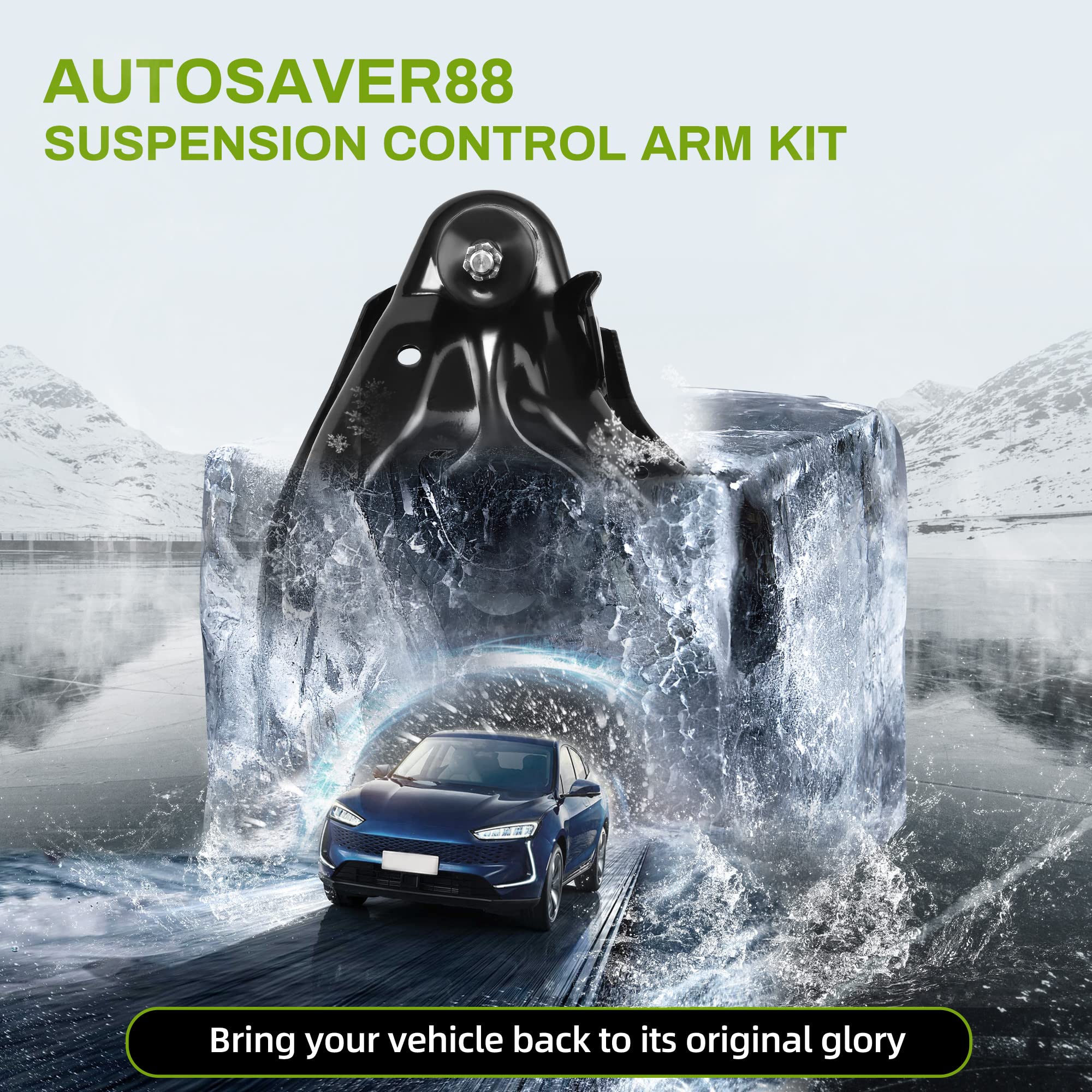Autosaver88 Front Lower Control Arm W/Ball Joint Compatible With 1988-2000 Gmc Chevrolet C1500 C2500 C3500, 1996-2002 Express Sa