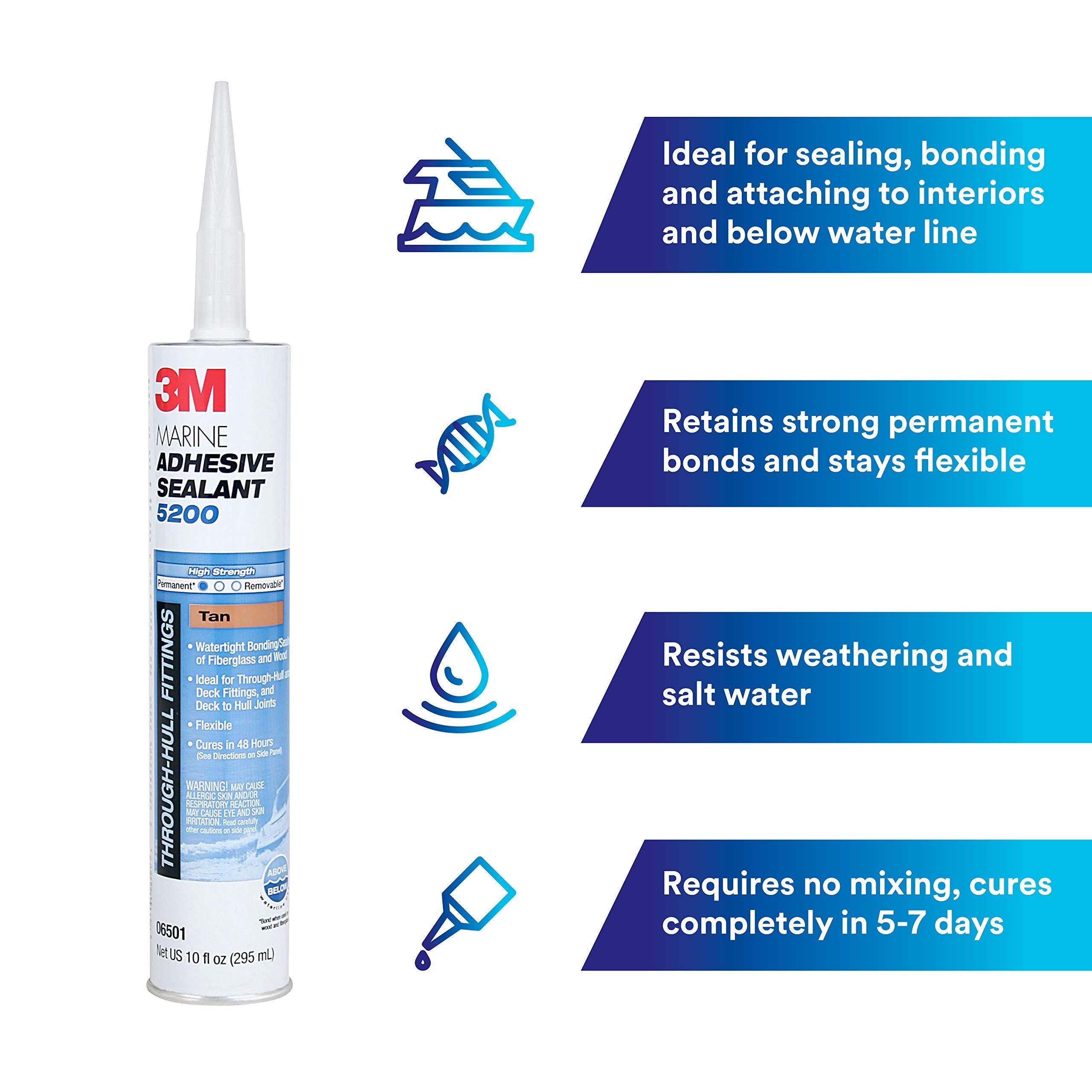 3M Marine Adhesive Sealant 10 Oz Tan12