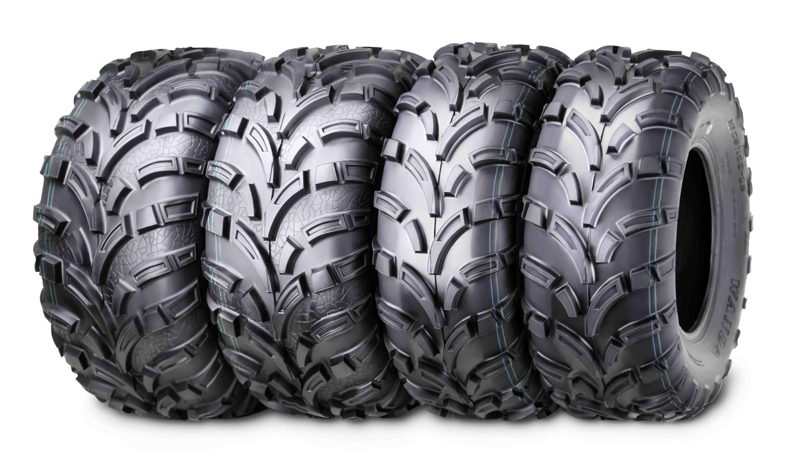 Wanda Set Of 4 New Atv/Utv Tires 25X10-12 Front & 25X11-12 Rear /6Pr P373