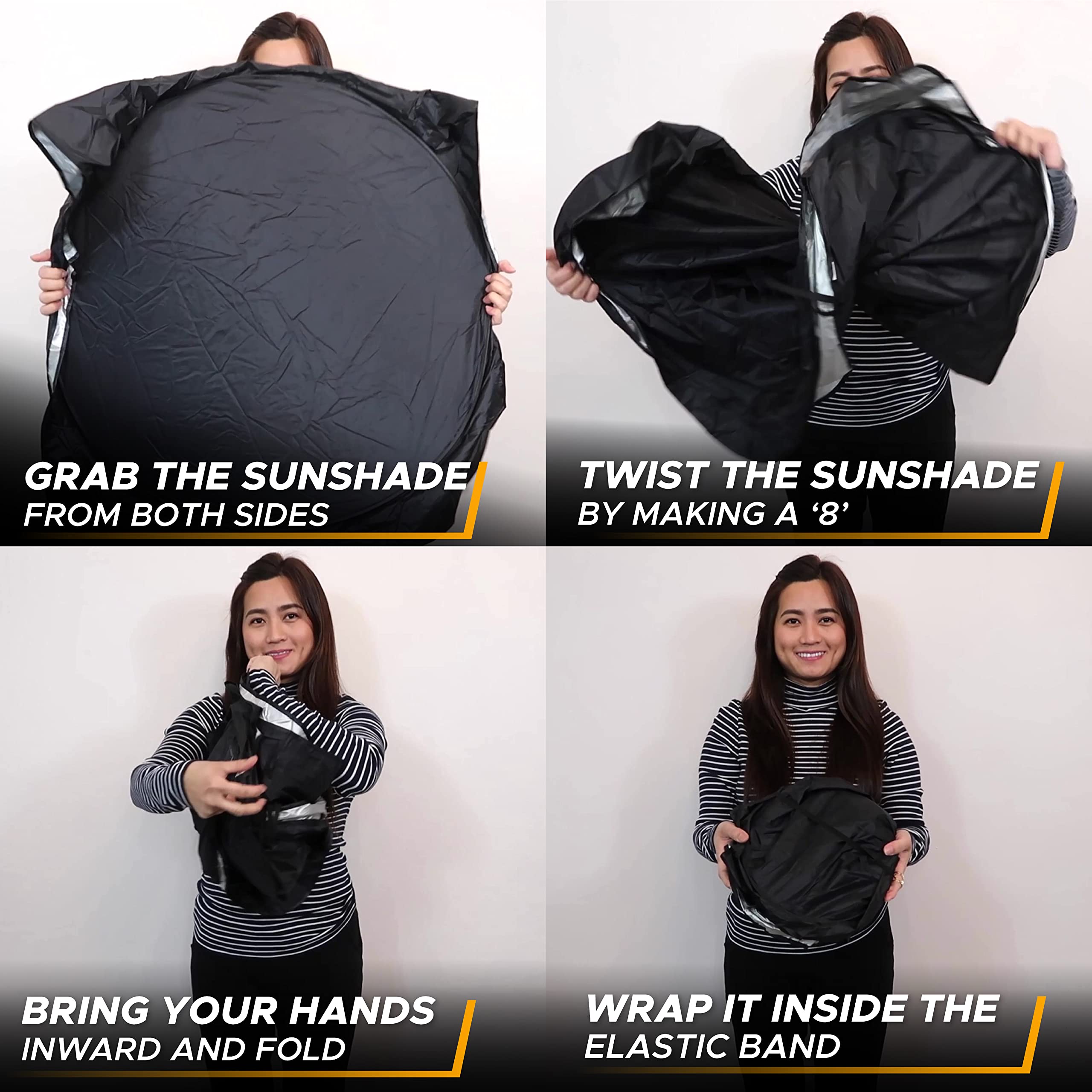 Econour Jeep Windshield Sunshade | Sun Visor For Uv Rays & Heat Protection | Suitable For Wrangler, Compass, Gladiator & Renegad