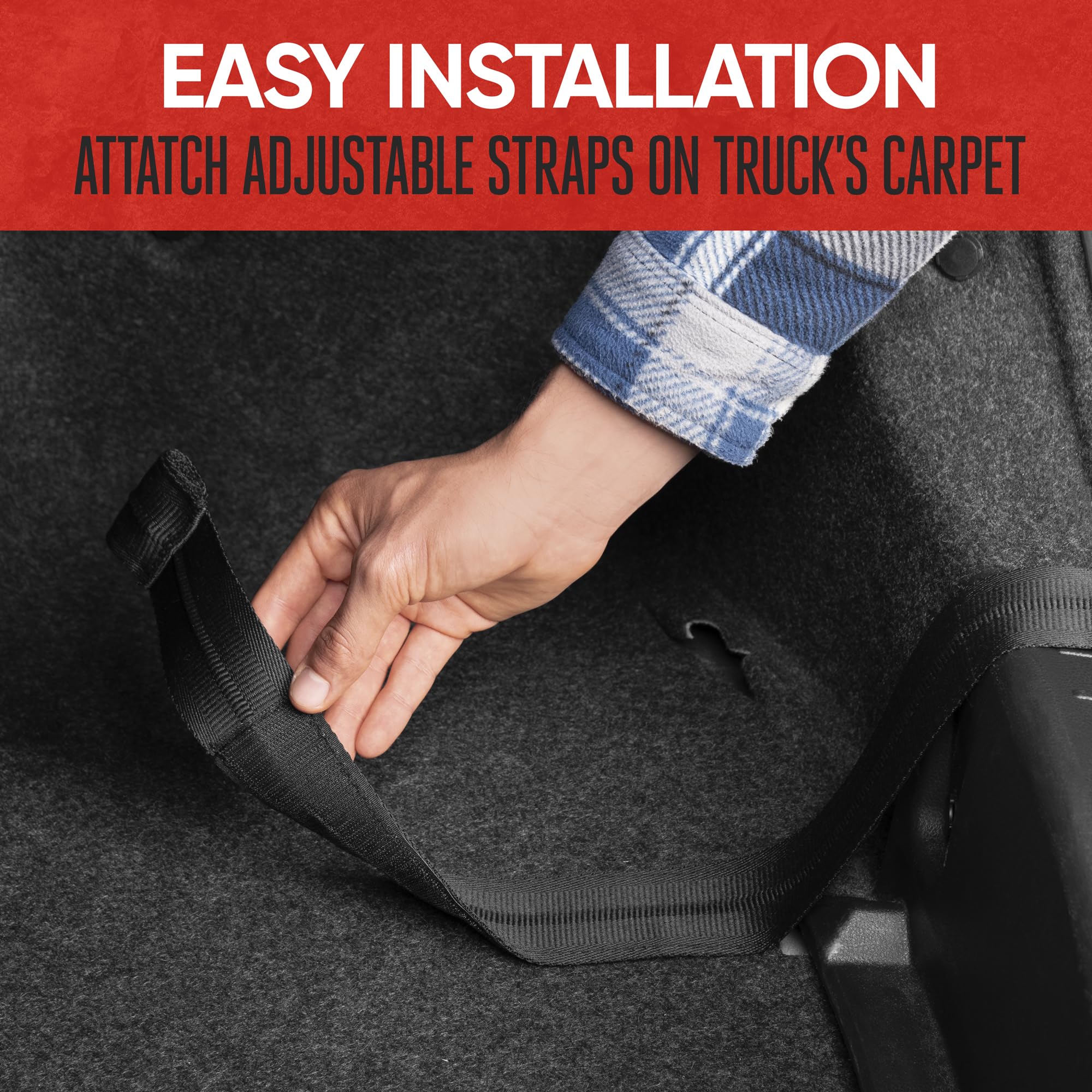 Motor Trend Bumper Guard for Cars - Heavy-Duty Rear Car Bumper Protector for Parked Vehicles, High Intensity Reflector for Night