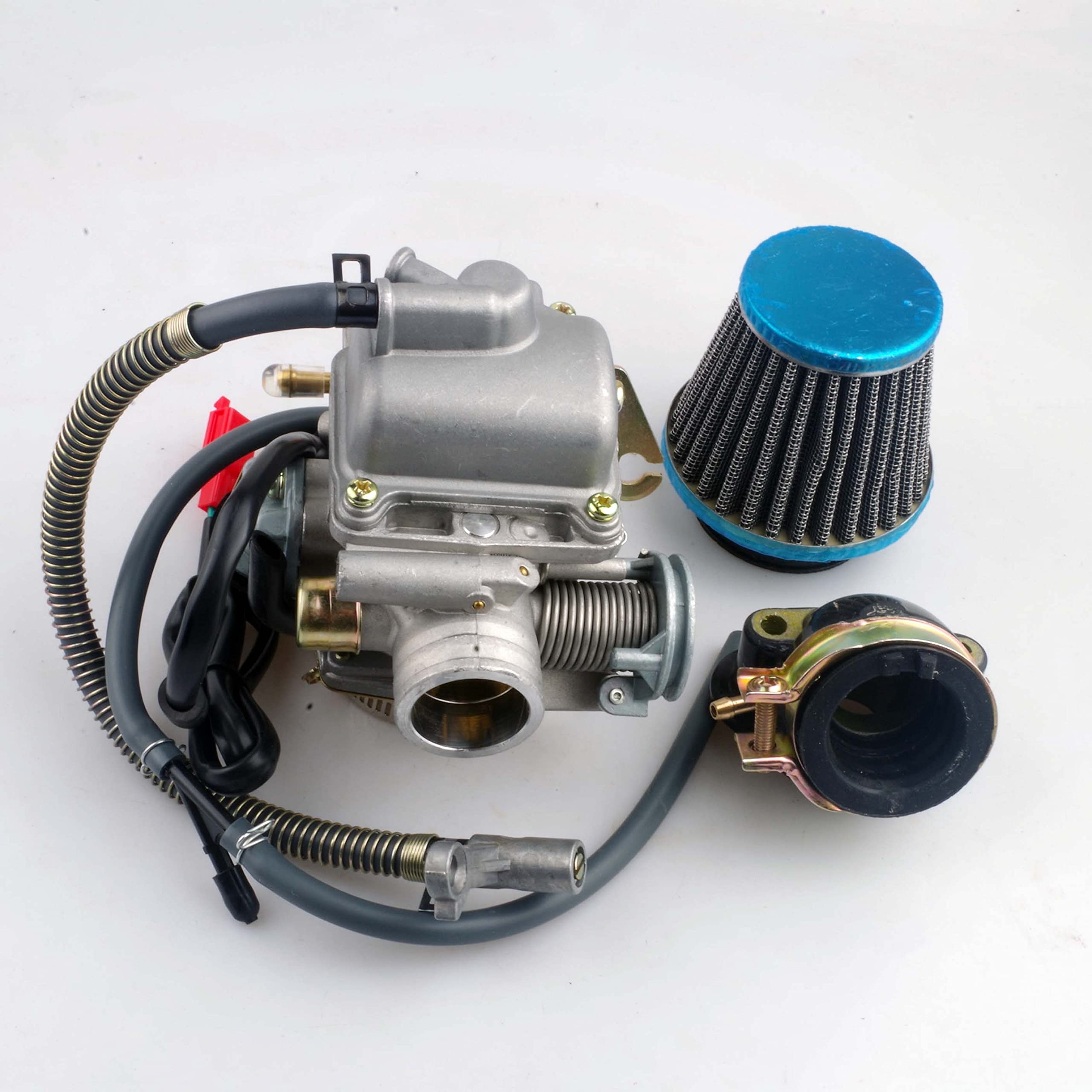 Dosens 150Cc Carburetor Compatible With Gy6 4 Stroke Engines Electric Choke Motorcycle Scooter 152Qmj 157Qmi With Air Filter Int