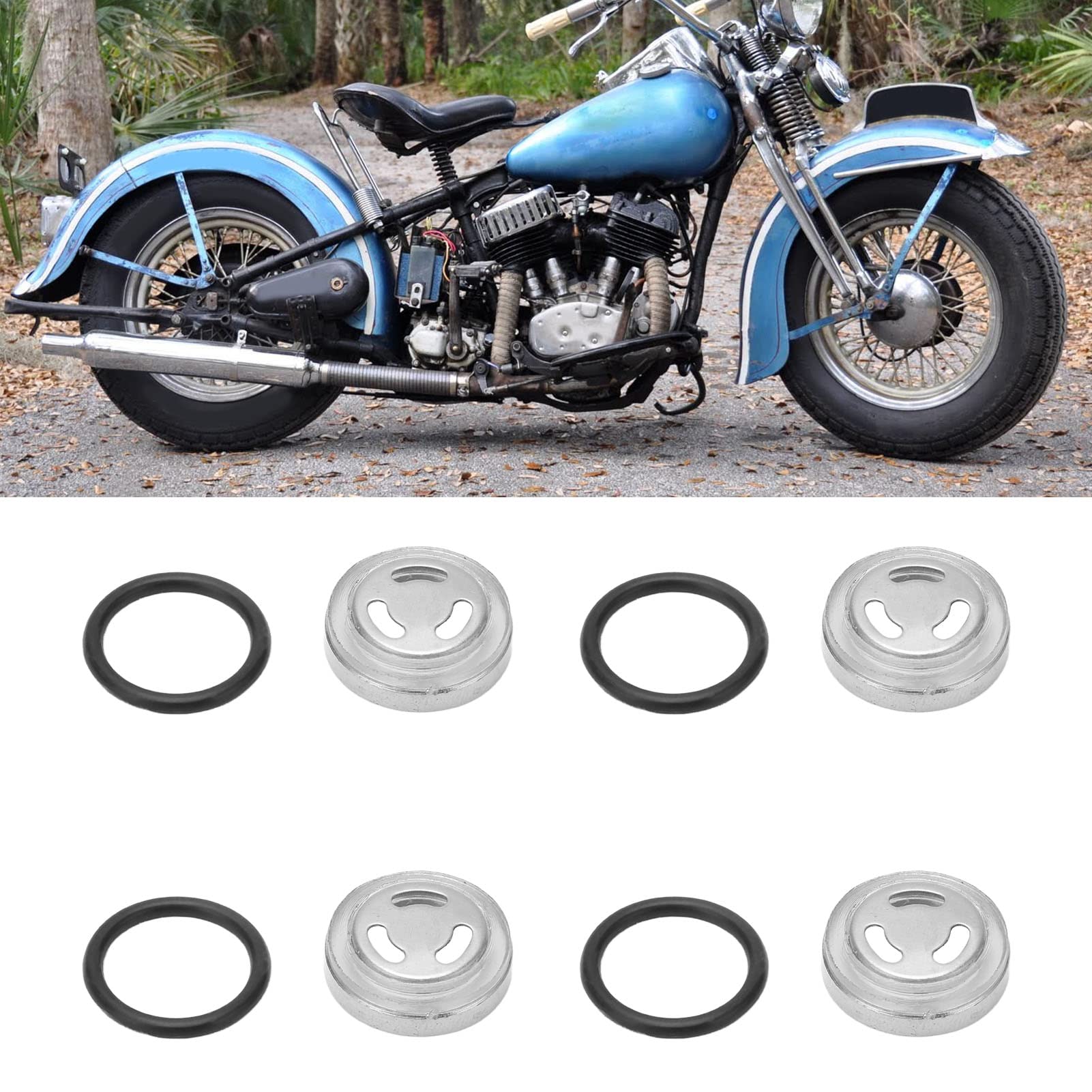 Brake Master Cylinder Gasket Set, 4 Pcs Brake Master Cylinder Reservoir Sight Gasket Set Motorcycle Accessory For Scooter Atv Dirt Bike