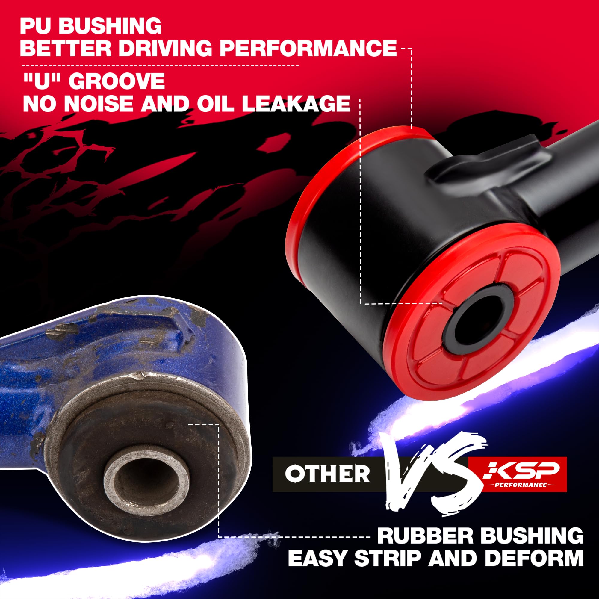 Ksp Upper Control Arms For Ram 1500, 2-4Inch Lift Tubular Suspension Arms With Metal To Metal Ball Joint Fit D-Odge1500 2Wd 4Wd 2006-2010 2011-2014 2015-2022 (Package Of 2),Version 2.0