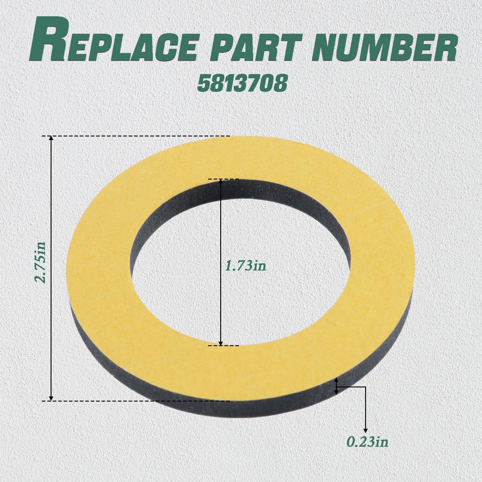 HIMARKLIF PTO Seal Cover,Inner Clutch Cover Foam Seal Gasket Compatible with Polaris Ranger RZR General Ace 900 1000 Crew XP 201