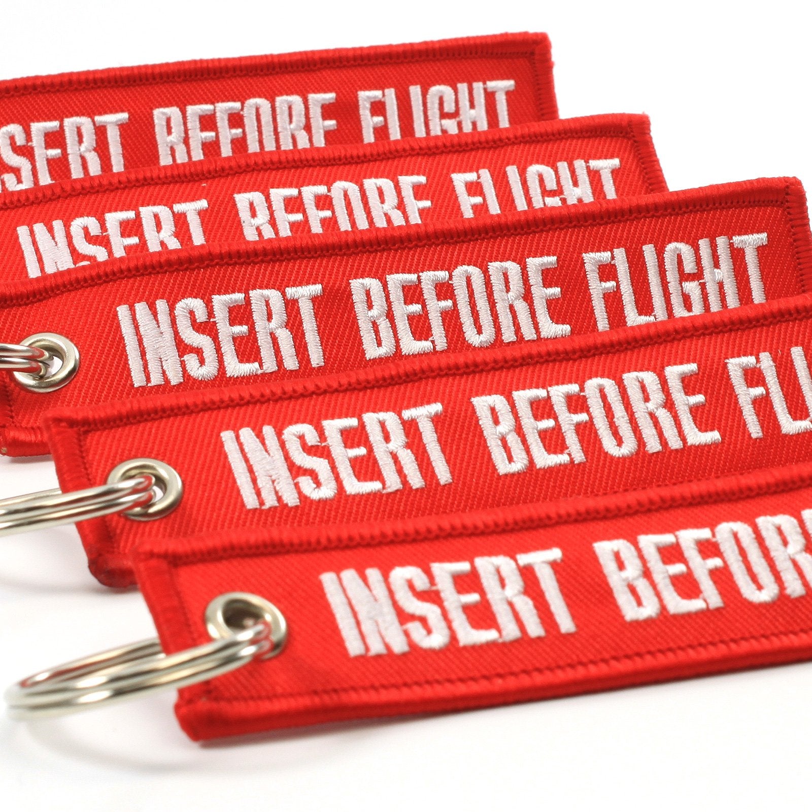 Rotary13B1 Insert Before Flight Keychain - Red - 5Pcs