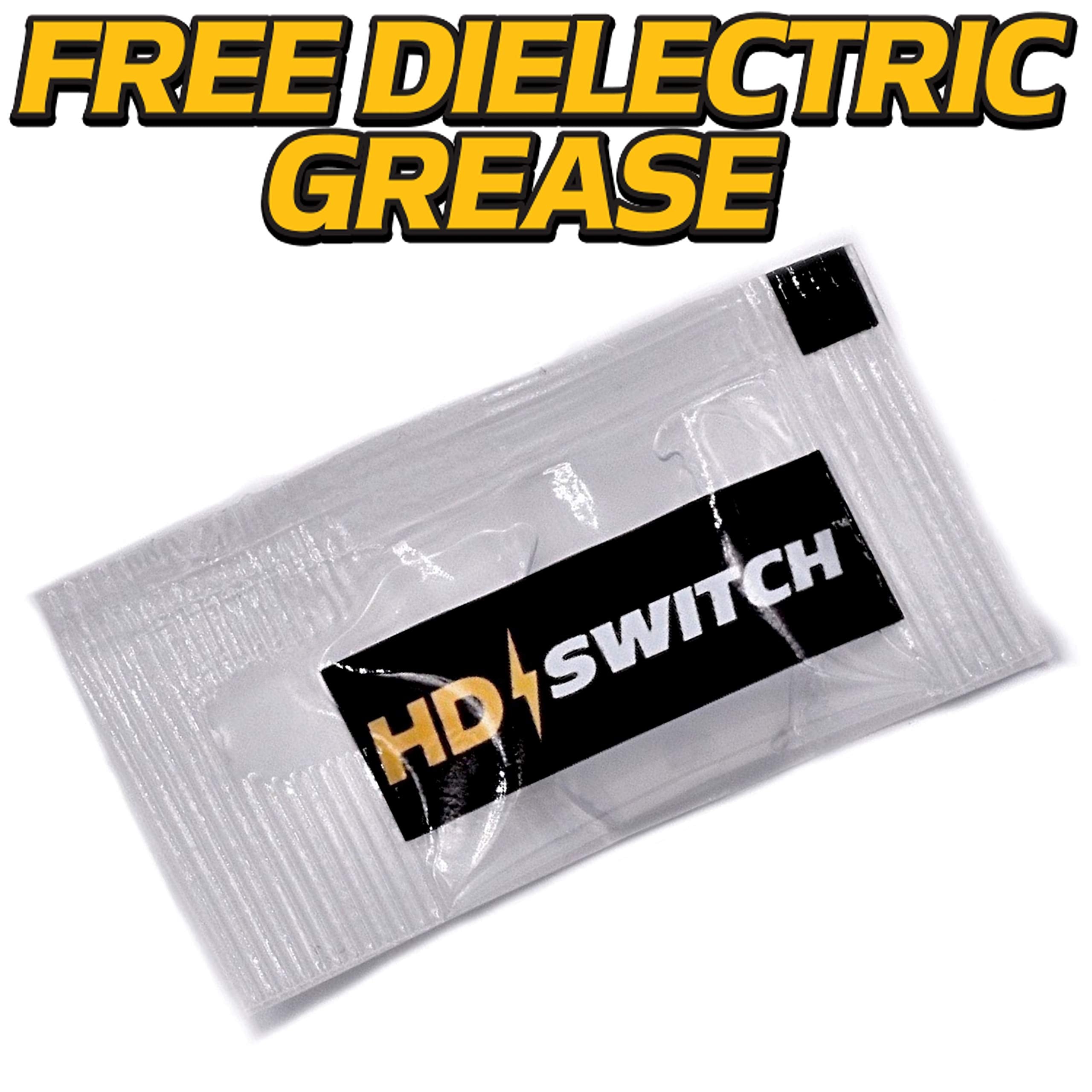 Hd Switch 12V 40A Or 24V 20A Waterproof Relay Replaces Hella Spdt Suppression Resistor 4Rd 007 794-02, 4Rd00779402 007903001 007794311 W/Led Indicator Light & Dielectric Grease