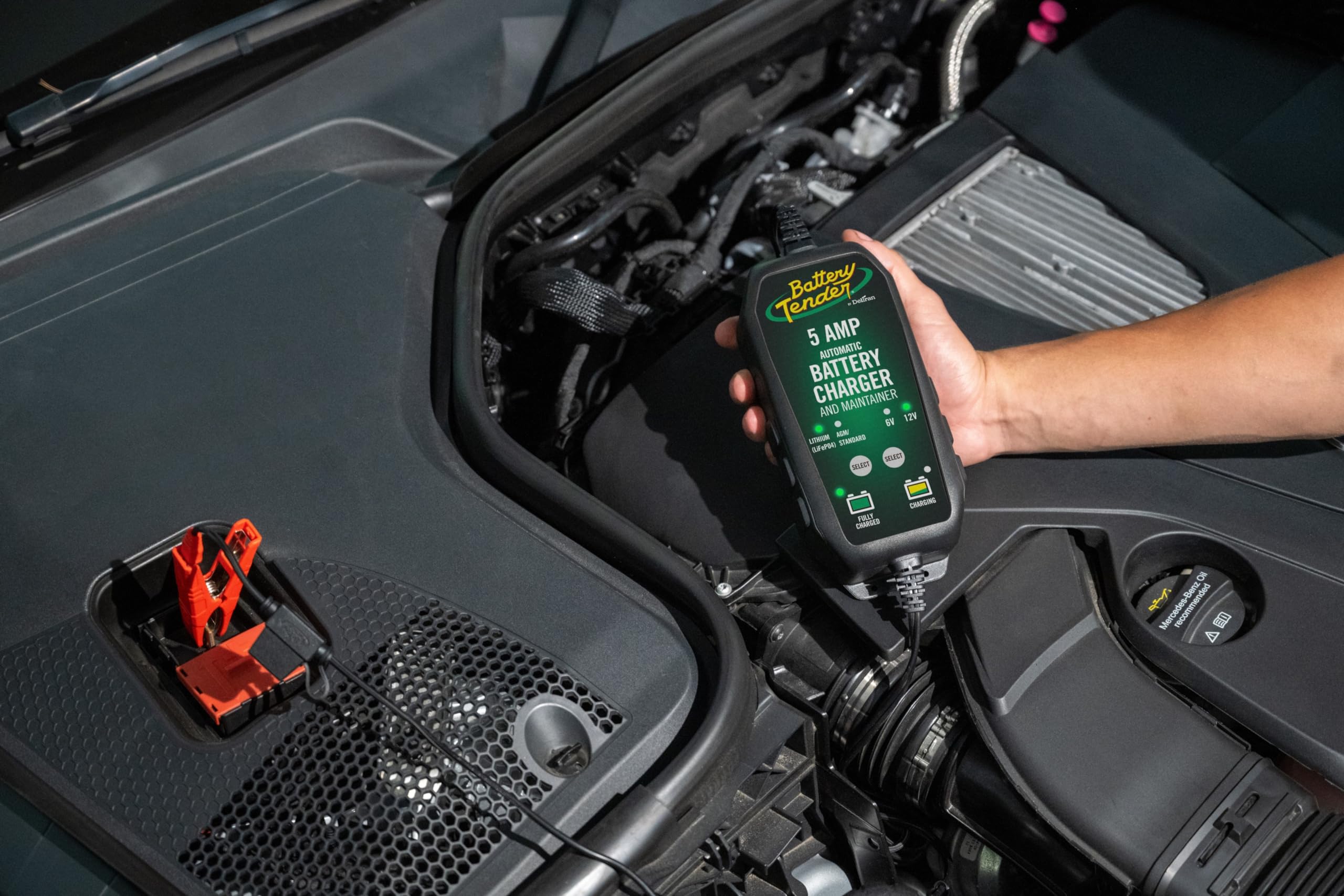 Battery Tender 5 Amp 12V Battery Charger And Maintainer - Automotive Smart Fully Automatic Battery Charger For Cars Suvs And Tru