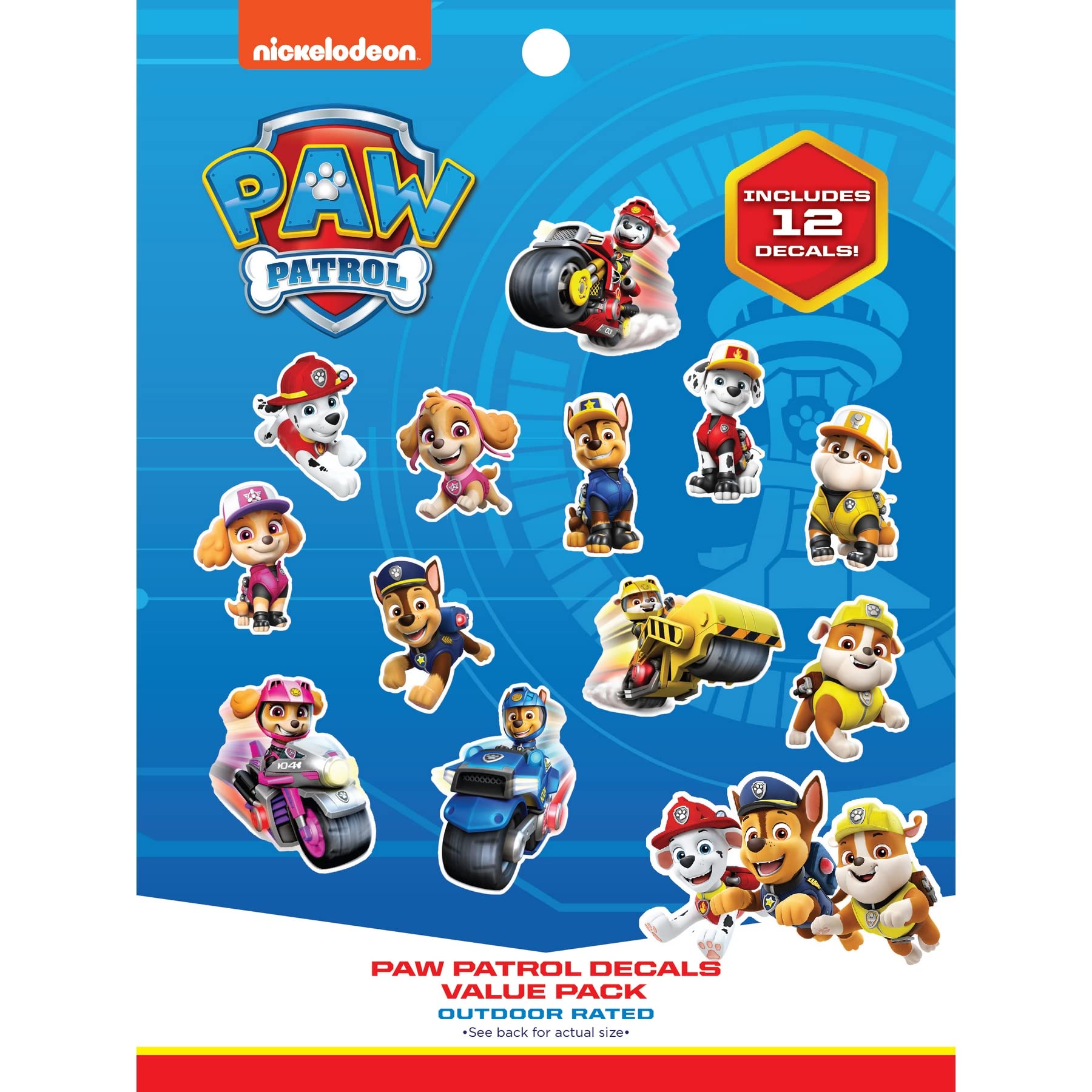 Paw Patrol Decals - Set Of 12 Paw Patrol Stickers For Kids And Adults - Vinyl Decals For Laptop, Tumbler, Water Bottle, Vehicles