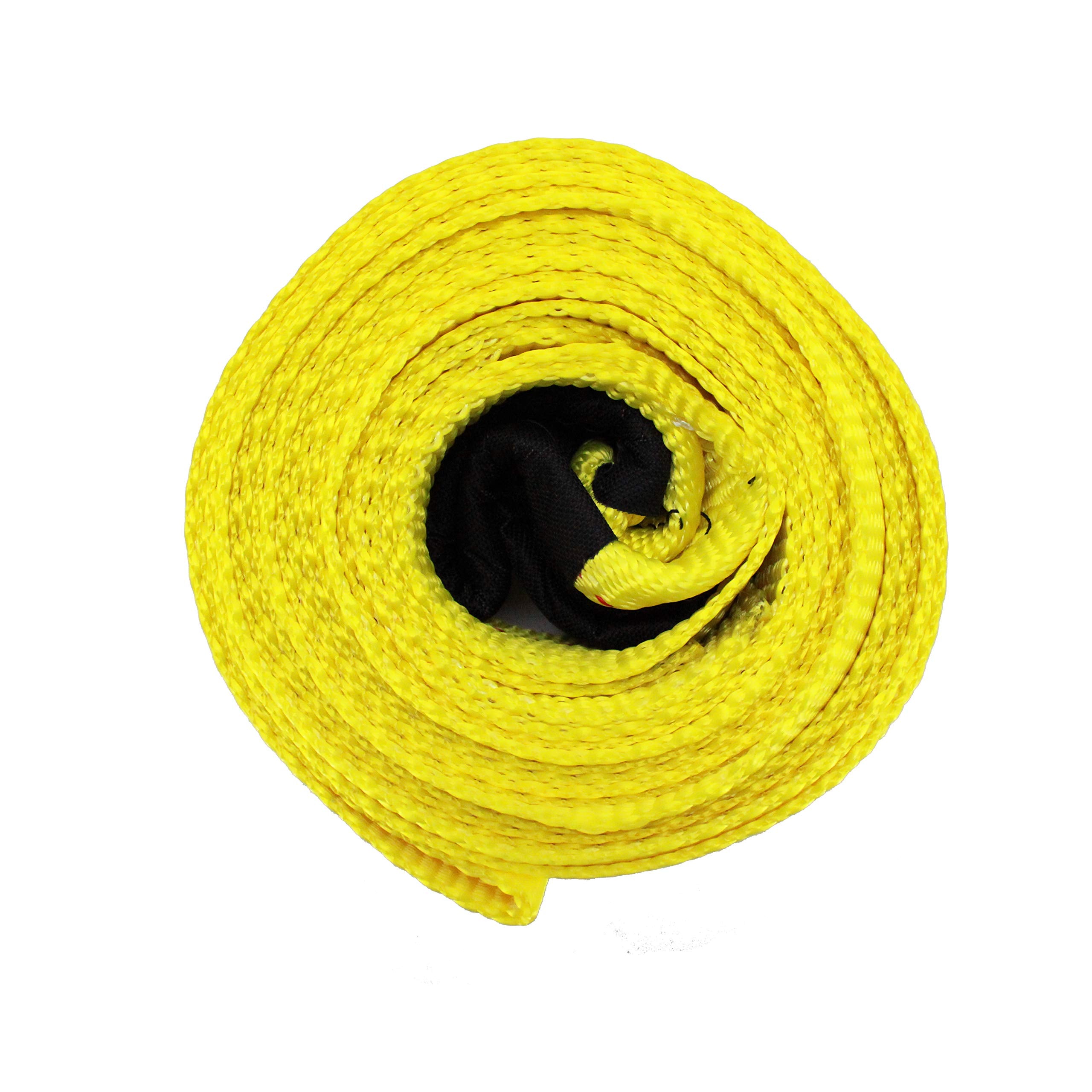 HFS(R) Tree Saver, Winch Strap, Tow Strap 30,000 Pound Capacity (Yellow, 3X30FT)