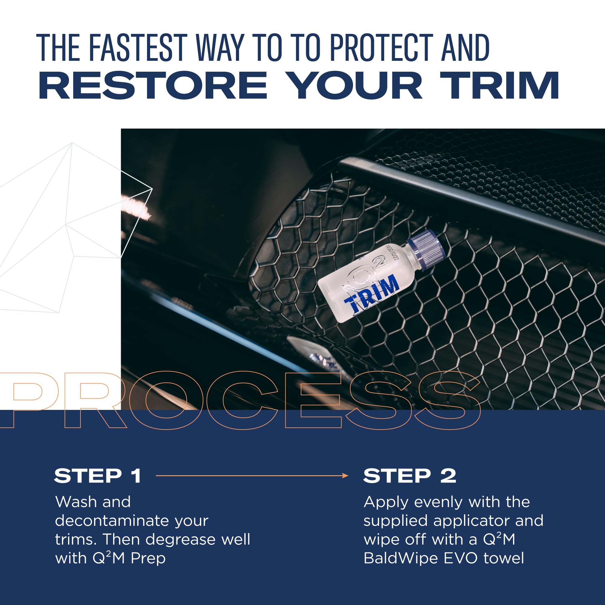 Gyeon Trim Evo 30Ml - Black Trim Restorer | Hydrophobic Ceramic Coating Kit For Plastic Trim | Bring Your Faded Trim Back To Black | Long Term Protection For New Car Trim