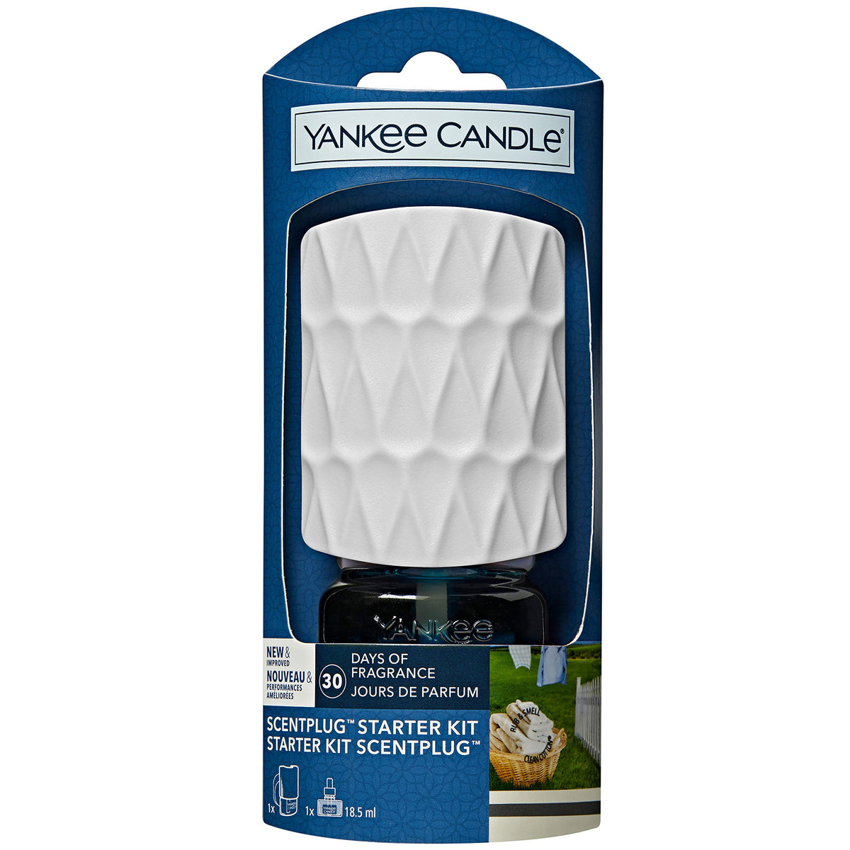 Yankee Candle Air Freshener Oil, Starter Kit, Clean Cotton