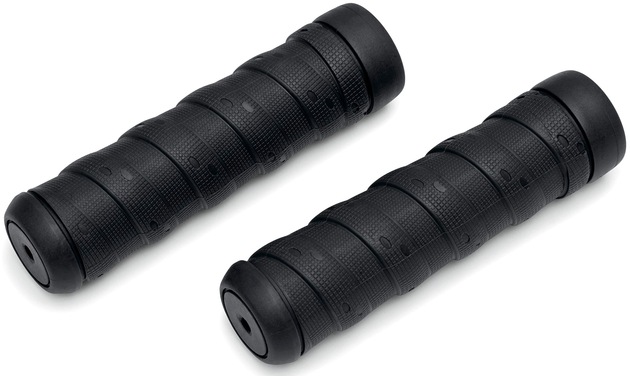 Kuryakyn 6592 Motorcycle Handlebar Accessory: Classic Wrap Grips Universal Fit For 7/8'' Diameter Handlebars, Black, 1 Pair