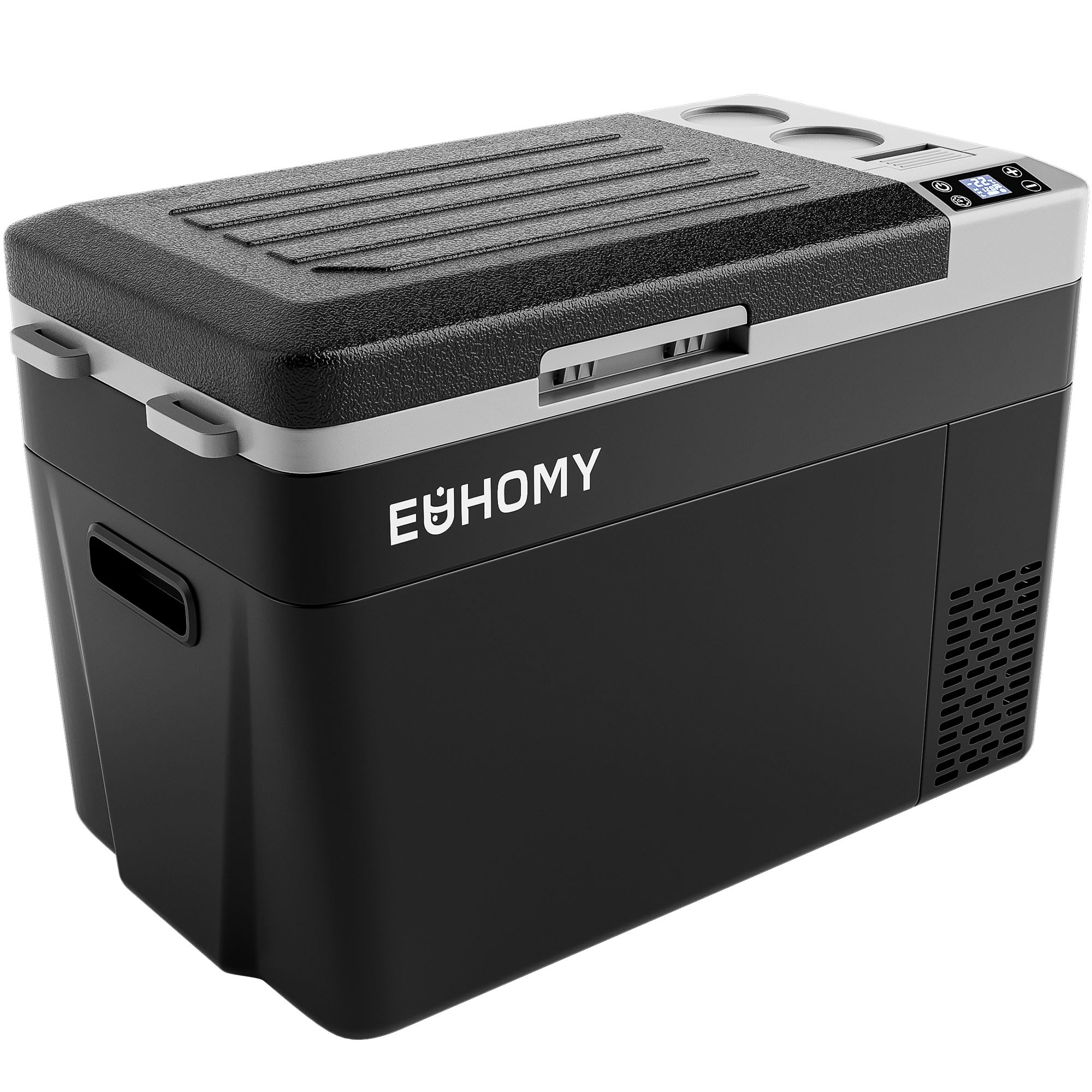 Euhomy 12 Volt Refrigerator, 32Qt(30L) Portable Refrigerator, Car Fridge App Control, Car Refrigerator 12/24V Dc 110-240V Ac, Portable Freezer Usable Battery For Camping, Travel, Truck, Outdoor