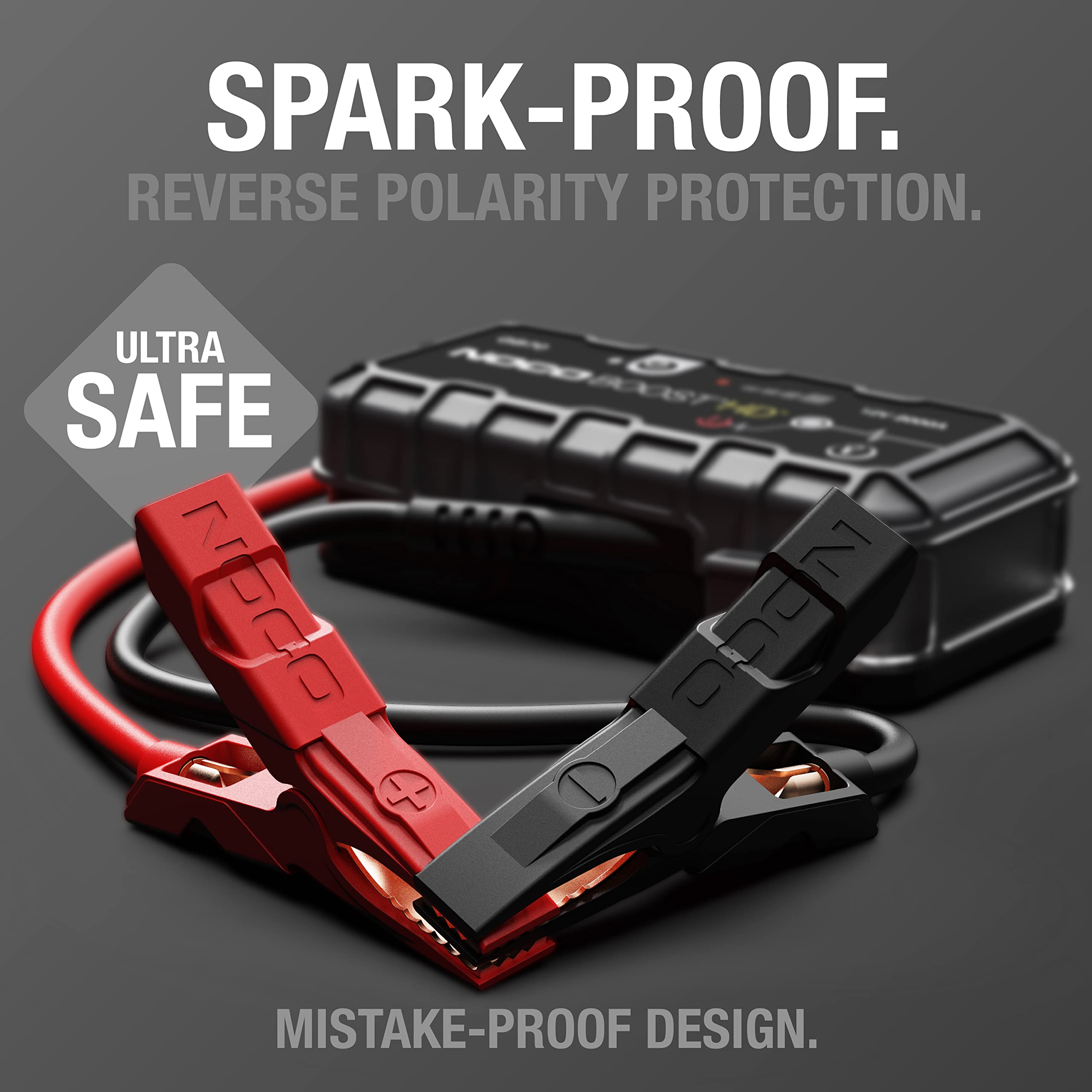 NOCO Boost HD GB70 2000A UltraSafe Car Battery Jump Starter, 12V Battery Booster Pack, Jump Box, Portable Charger and Jumper Cab