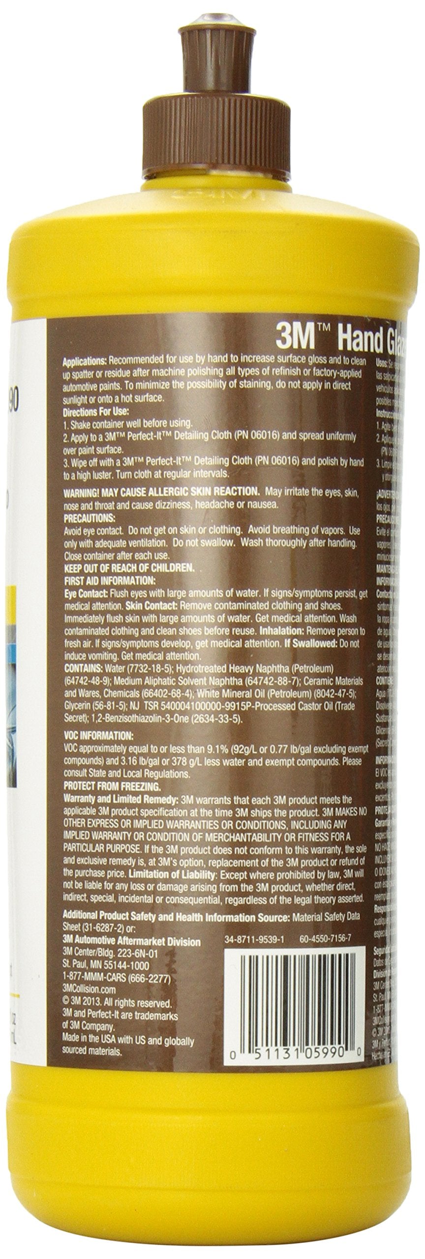3M 05990 Hand Glaze, 1 Quart (32 Fl Oz)