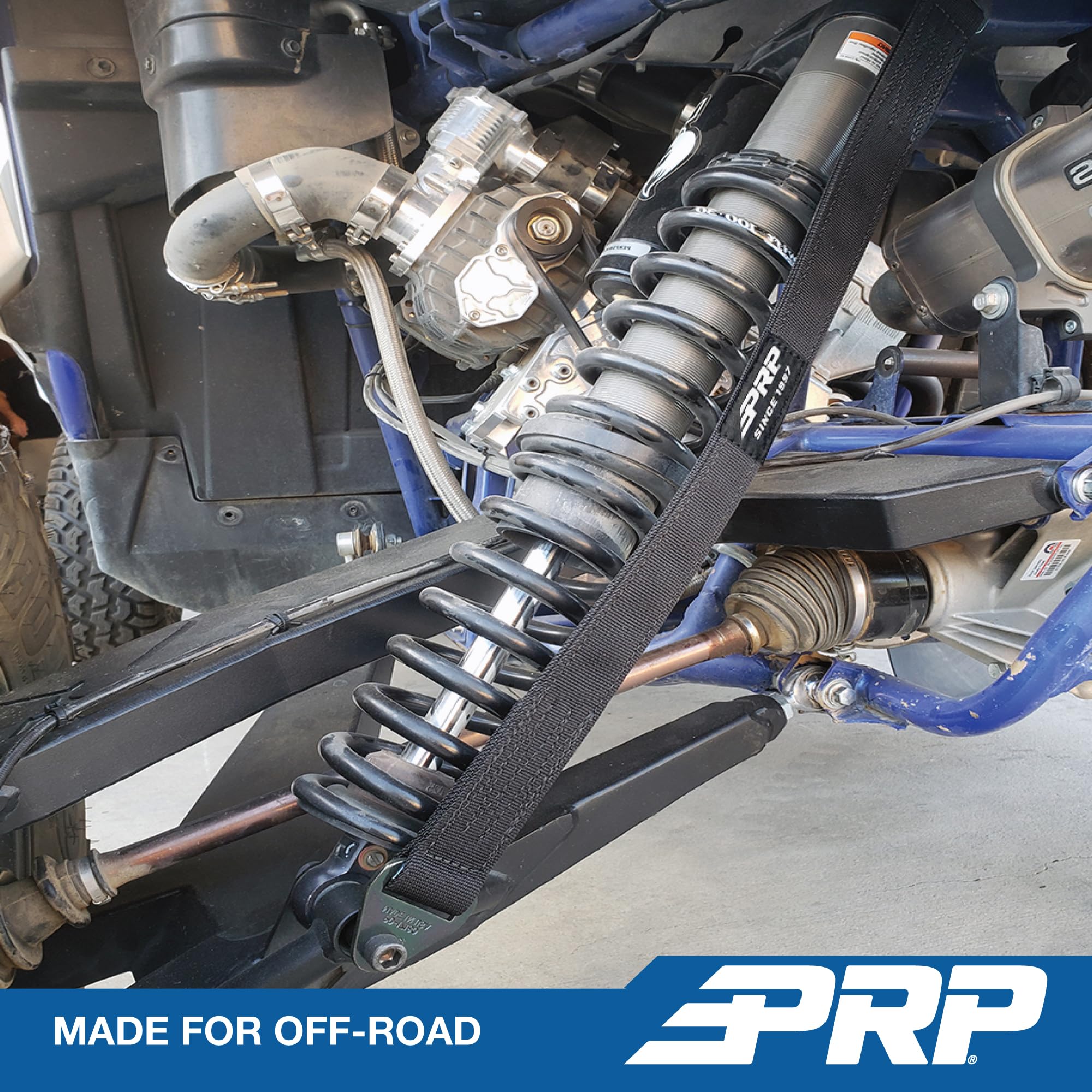 Prp Seats Premium Quad Wrap Limit Strap For Off Road 4X4, Utv, Sxs - Heavy-Duty 10,000 Lb. Suspension Limiting Straps, (1 Ea.) 1