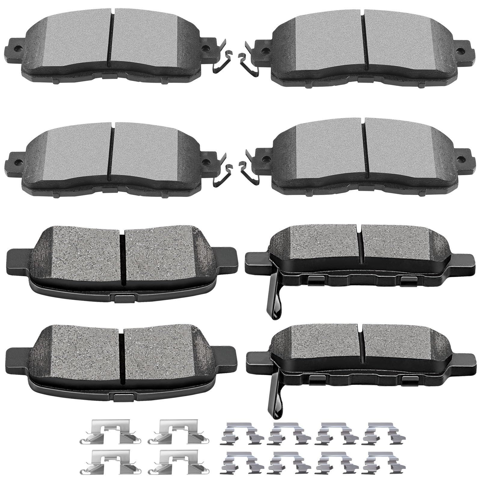 Ceramic Brake Pads Kits,Scitoo 8Pcs Brakes Pads Set Fit For 2013 2014 2015 2016 2017 For Nissan Altima