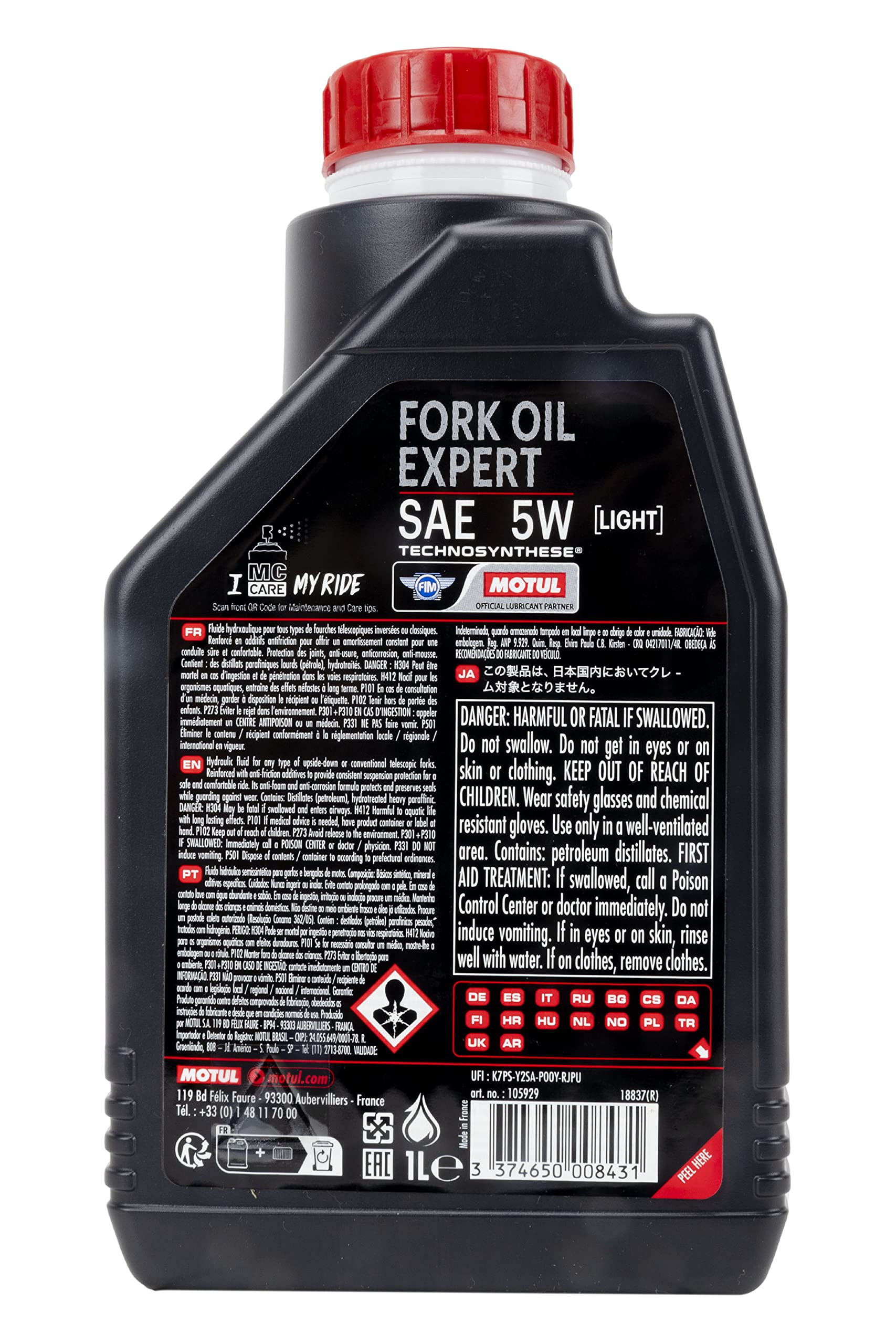 Motul 101142 Fork Oil, 1 L