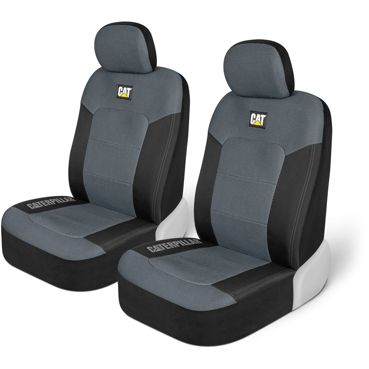 Cat MeshFlex Automotive Seat Covers for Cars Trucks and SUVs - Gray Car Seat Covers for Front Seats, Truck Seat Protectors with 
