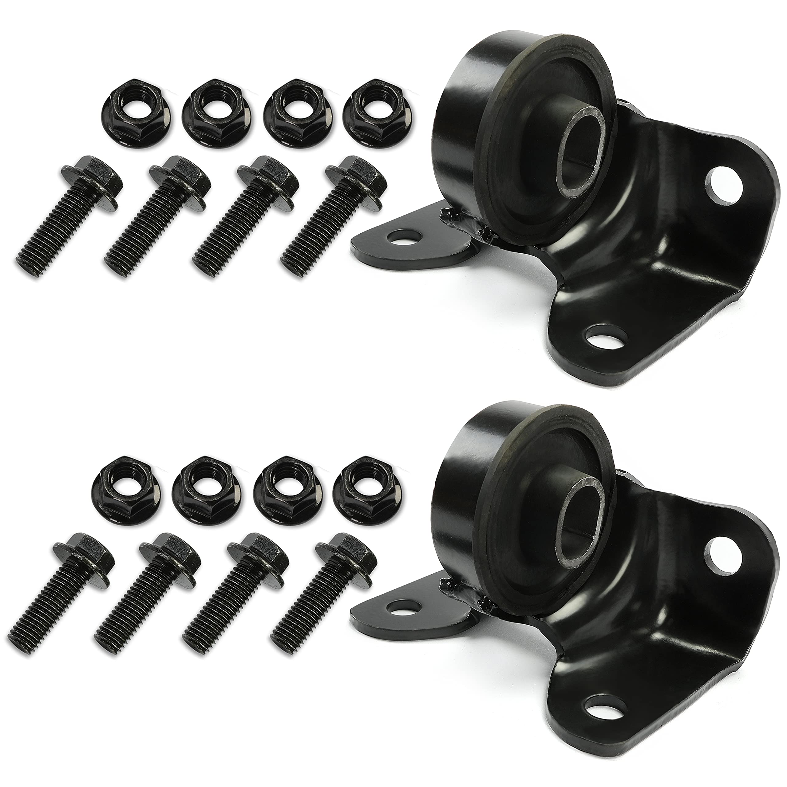 ECOTRIC Front Torsion Bar Mounting Kit Steel Pair Compatible with 1999-2006 Chevy Silverado Sierra 1500 2500 1500HD 2500HD Picku