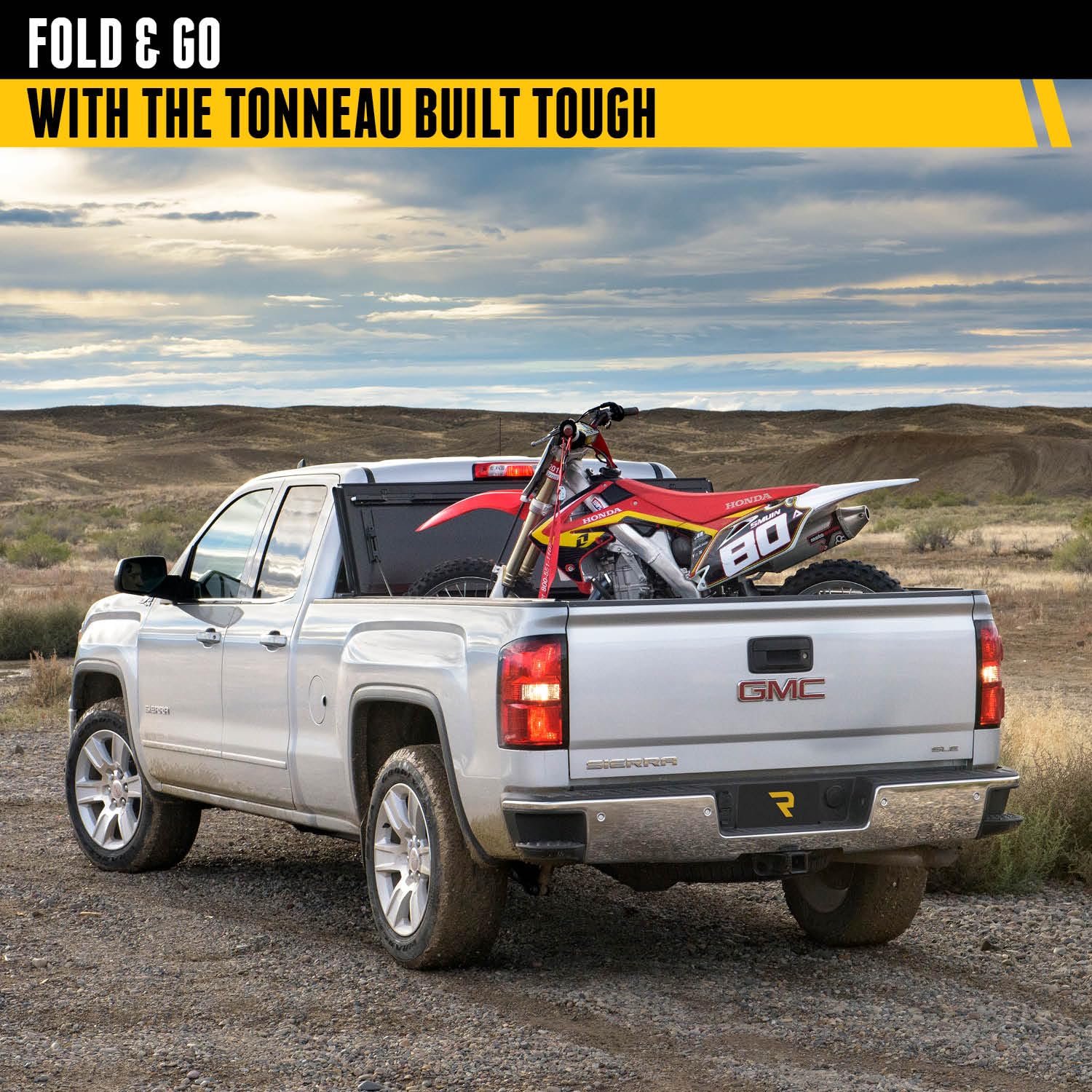 Realtruck Bak Bakflip F1 Hard Folding Truck Bed Tonneau Cover | 772121 | Fits 2014 - 2018, 19 Ltd/Lgcy Chevy/Gmc Silverado/Sierr