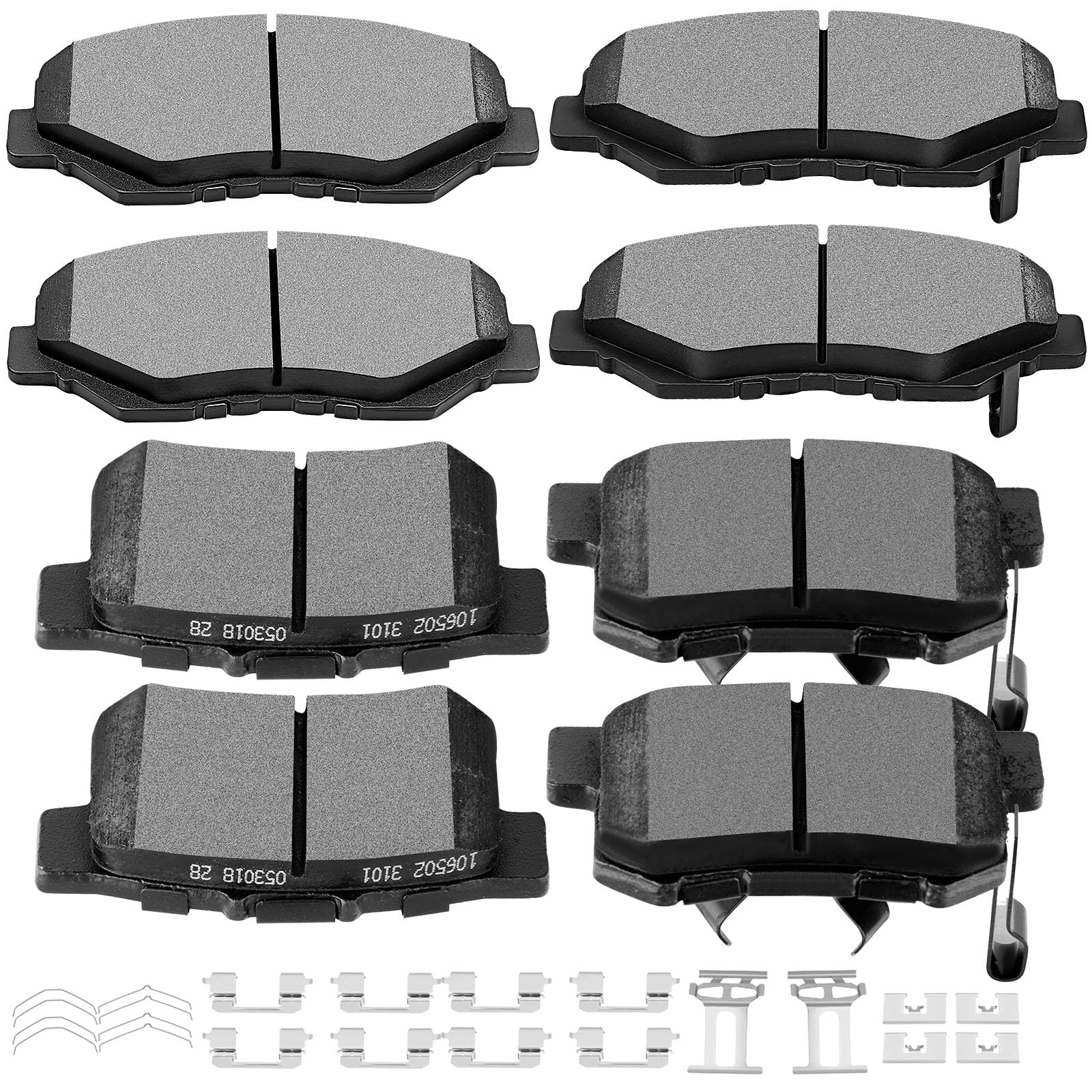 SCITOO D914 D1086 Front Ceramic Rear Semi-Metal Brake Pad Sets Fit For Honda CR-V 2005-2006 2012-2016