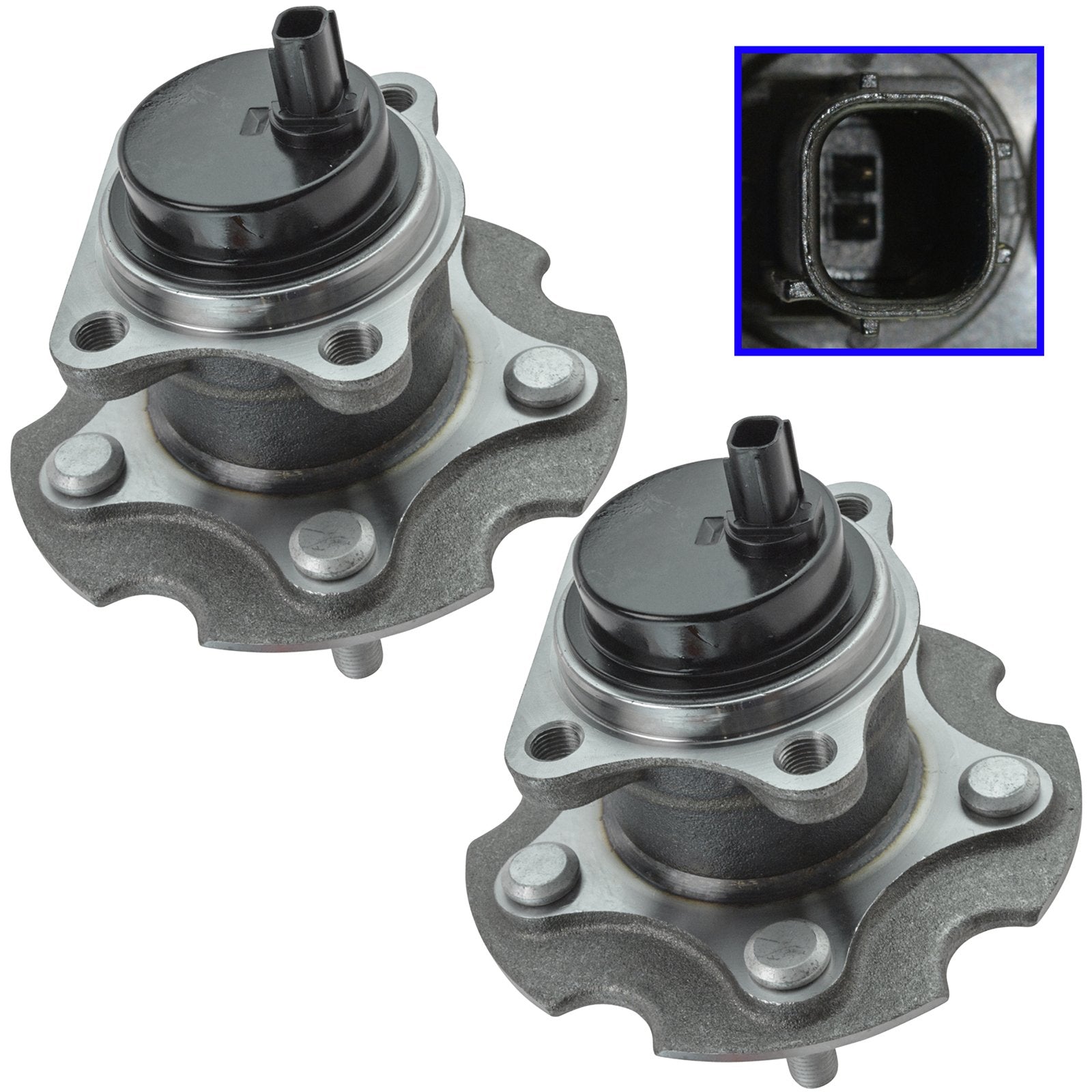 Trq Rear Wheel Hub Bearings Assembly Set Compatible With 2010-2012 Lexus Hs250H 2015-2017 Nx200T 2018-2021 Nx300 2015-2016 Nx300