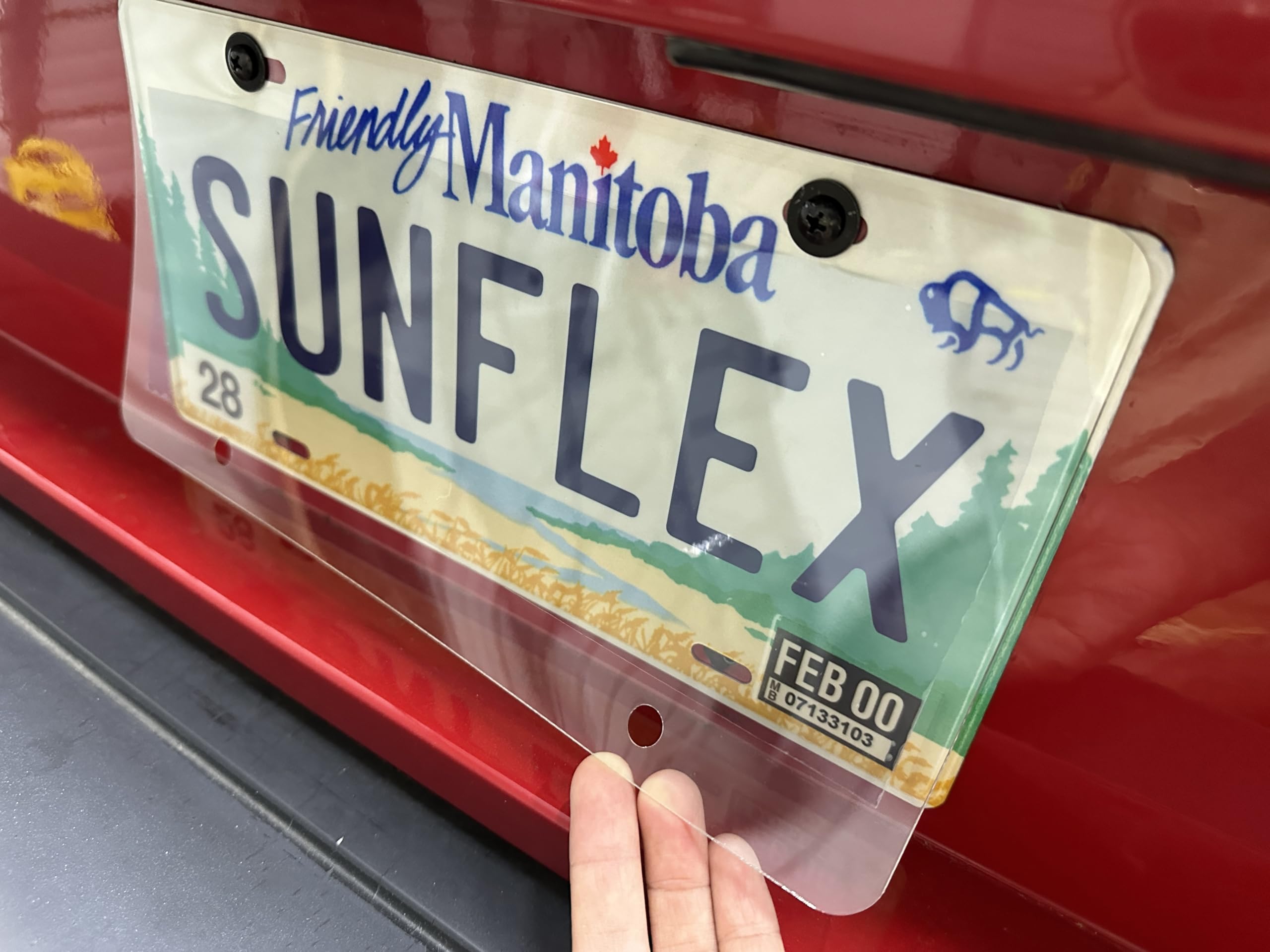 License Plate Privacy Protector Cover, Clear Reflective Waterproof Tag and Weather-Resistant Shield, Transparent Security Guard 