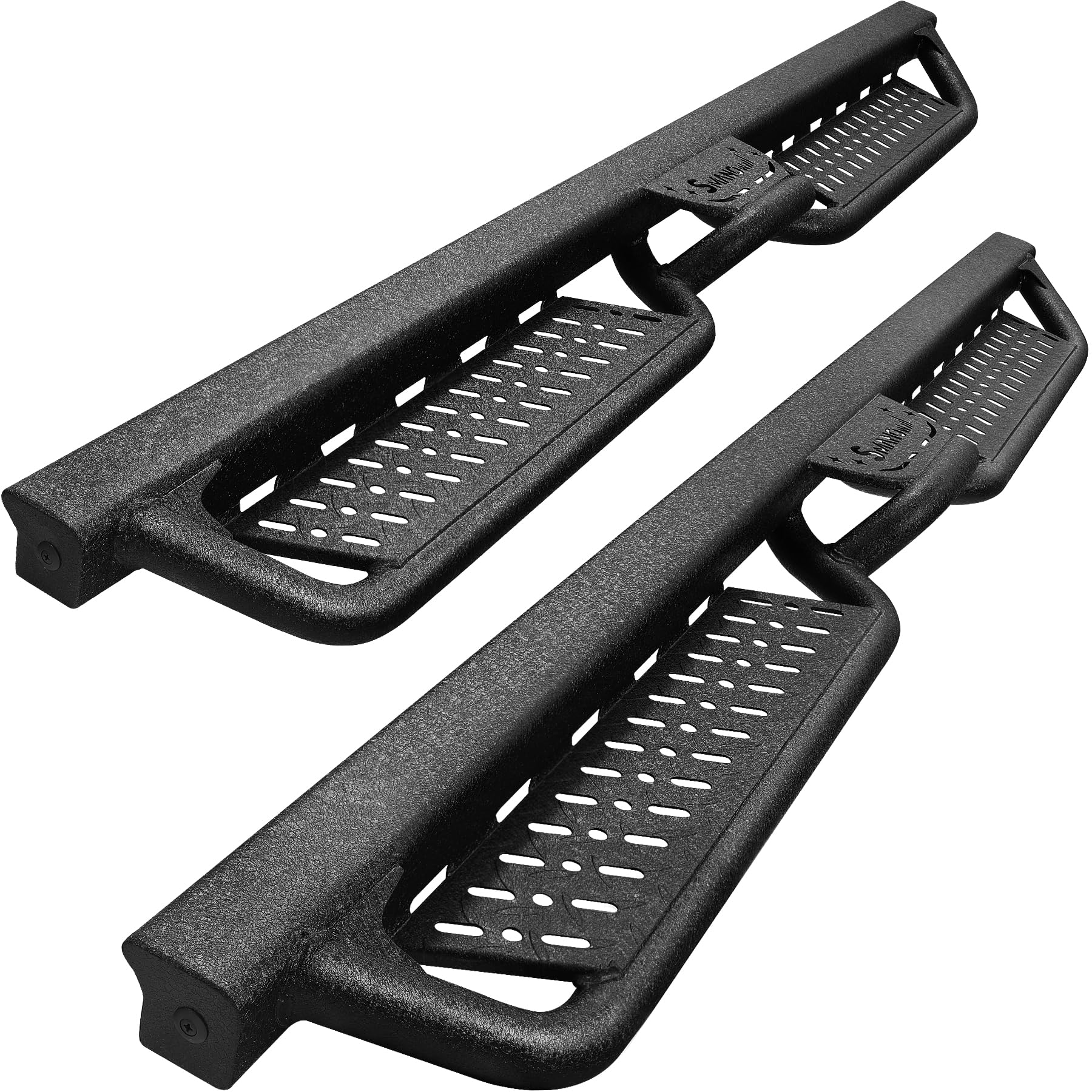 Smanow Running Boards Compatible With 2005-2023 Toyota Tacoma Double Cab With 4 Full-Size Doors. Heavy Duty Carbon Steel Step Ba