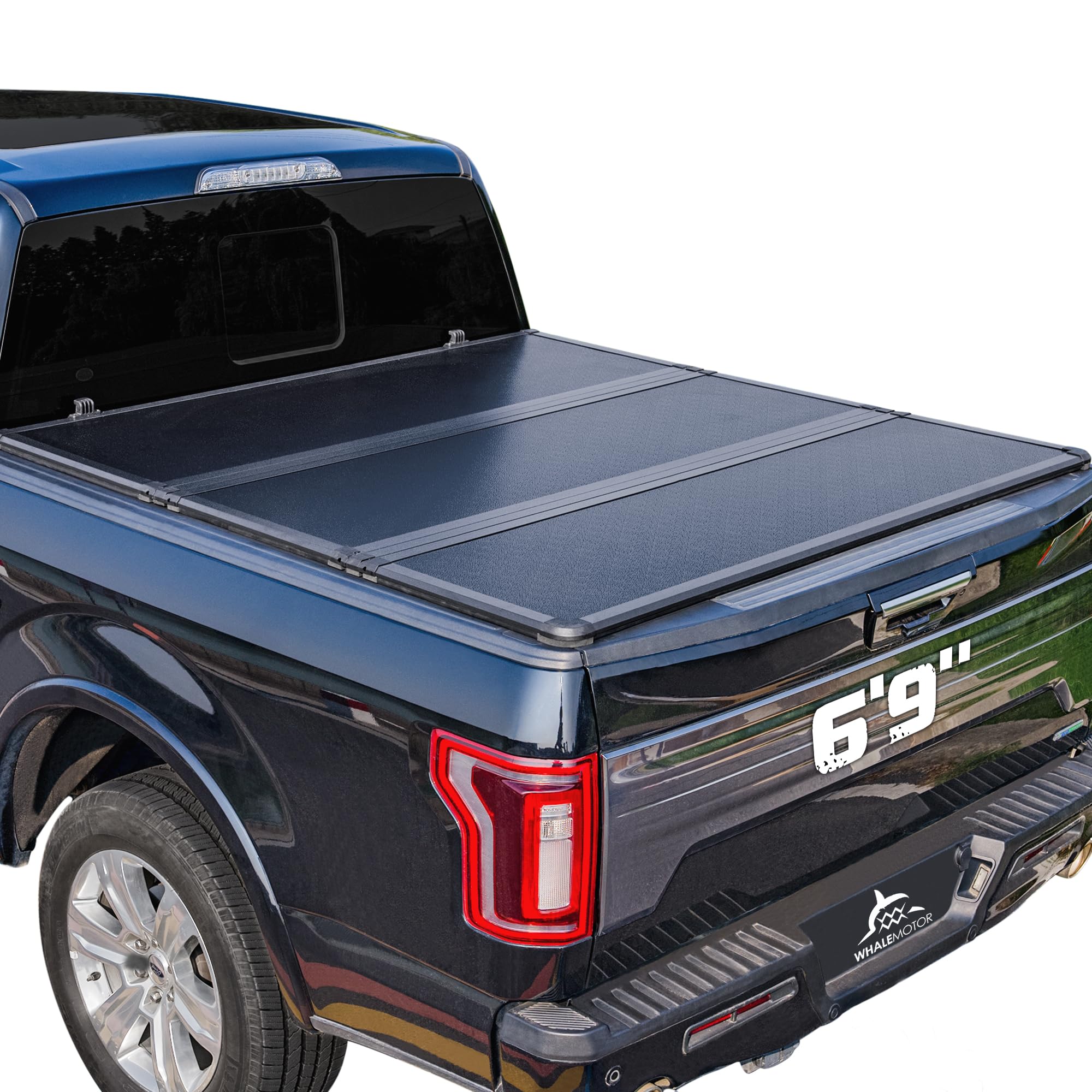 Hard Folding Truck Bed Tonneau Cover Compatiable with Ford Super Duty 8.2 FT Long Box, 1999-2025 F250 F350 F-250 F-350, Tri Fold