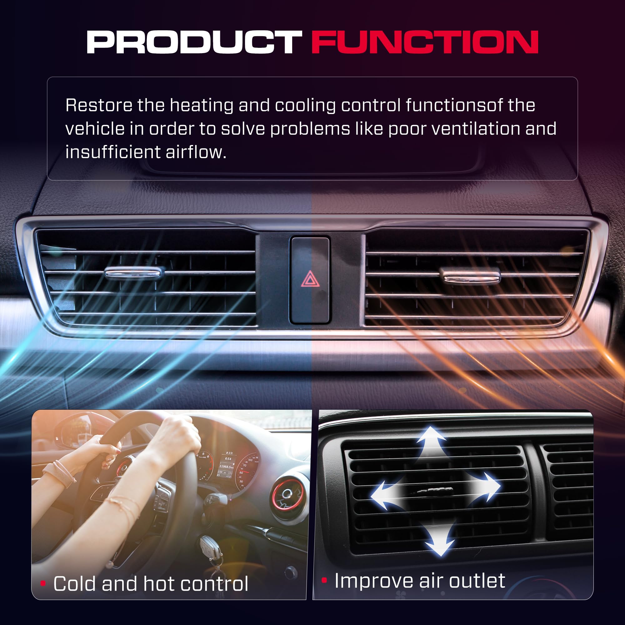 XIMAKA HVAC A/C Heater Climate Control Module Panel Switch Fit for 2004-2012 Chevrolet Colorado GMC Canyon, 25841856 15-73870