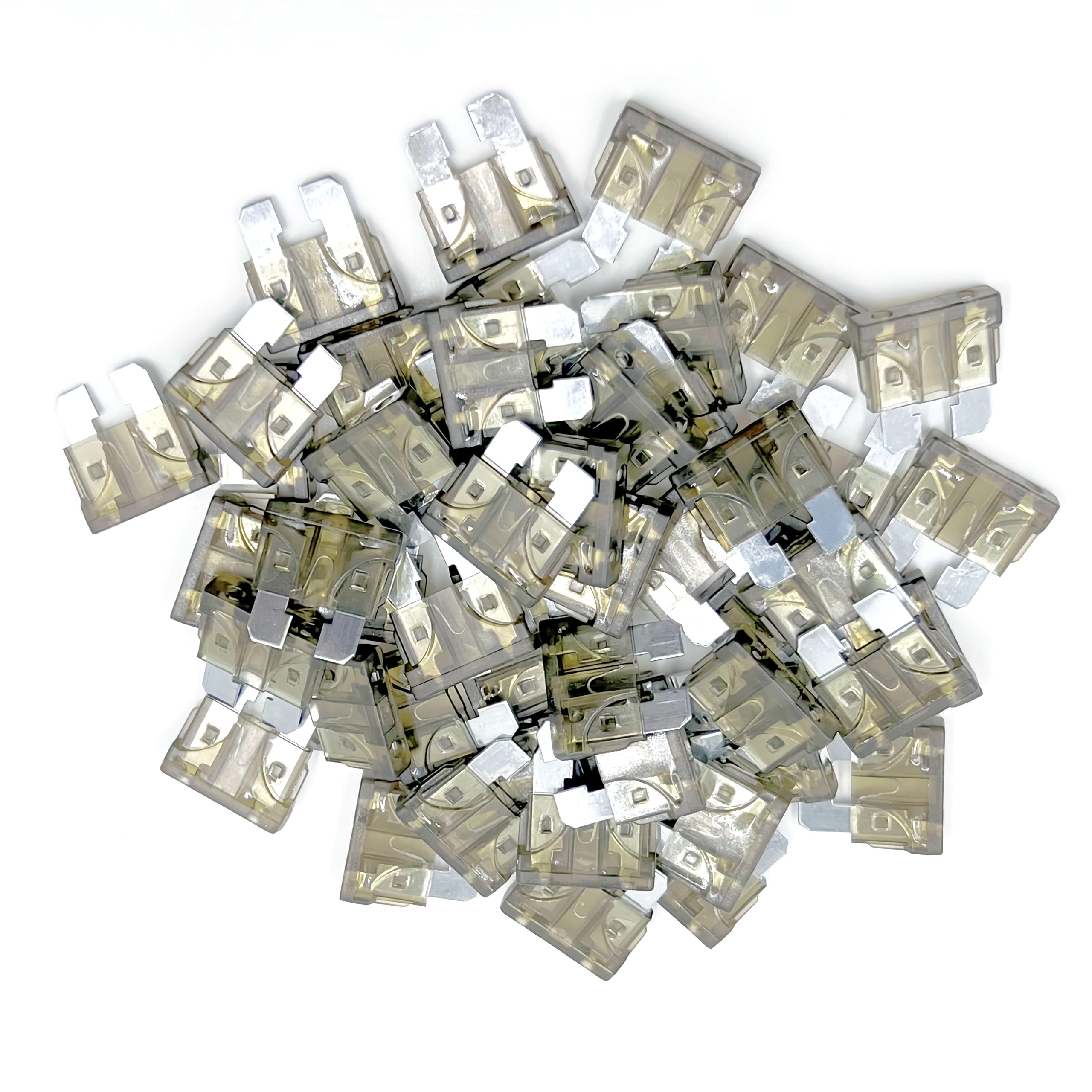 Xjlsgxusg 50Pcs 7.5Amp Standard Car Fuses, Blade Fuse Assortment Kit For Car, Marine, Truck, Rv Fuse Replacement