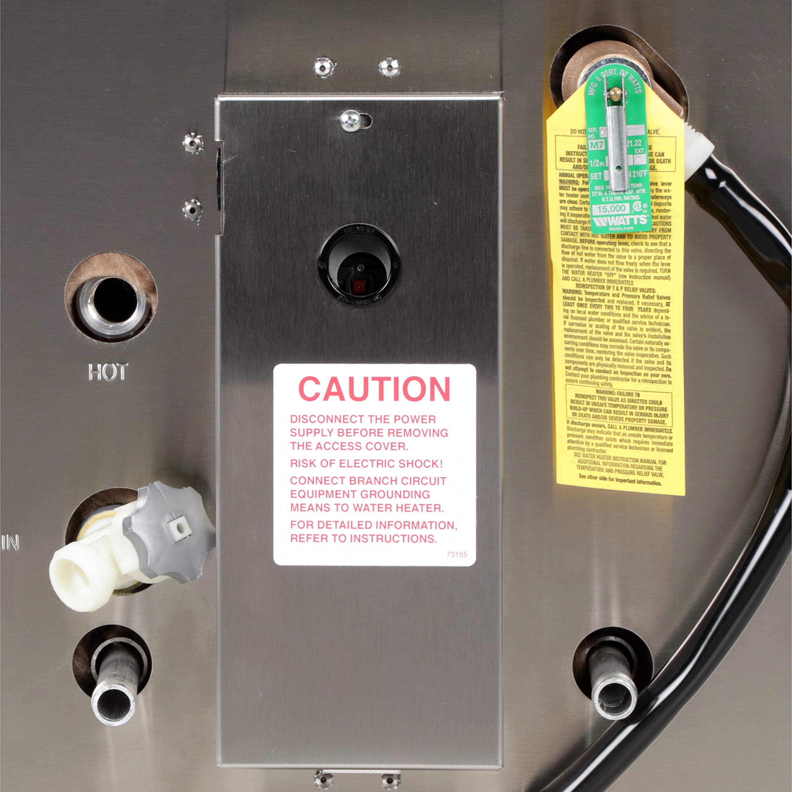 Whale F1200 Water Heater, 11-Gallon Capacity, 120V, Front Heat Exchanger, 16 Inches W X 22 Inches D X 16 Inches H