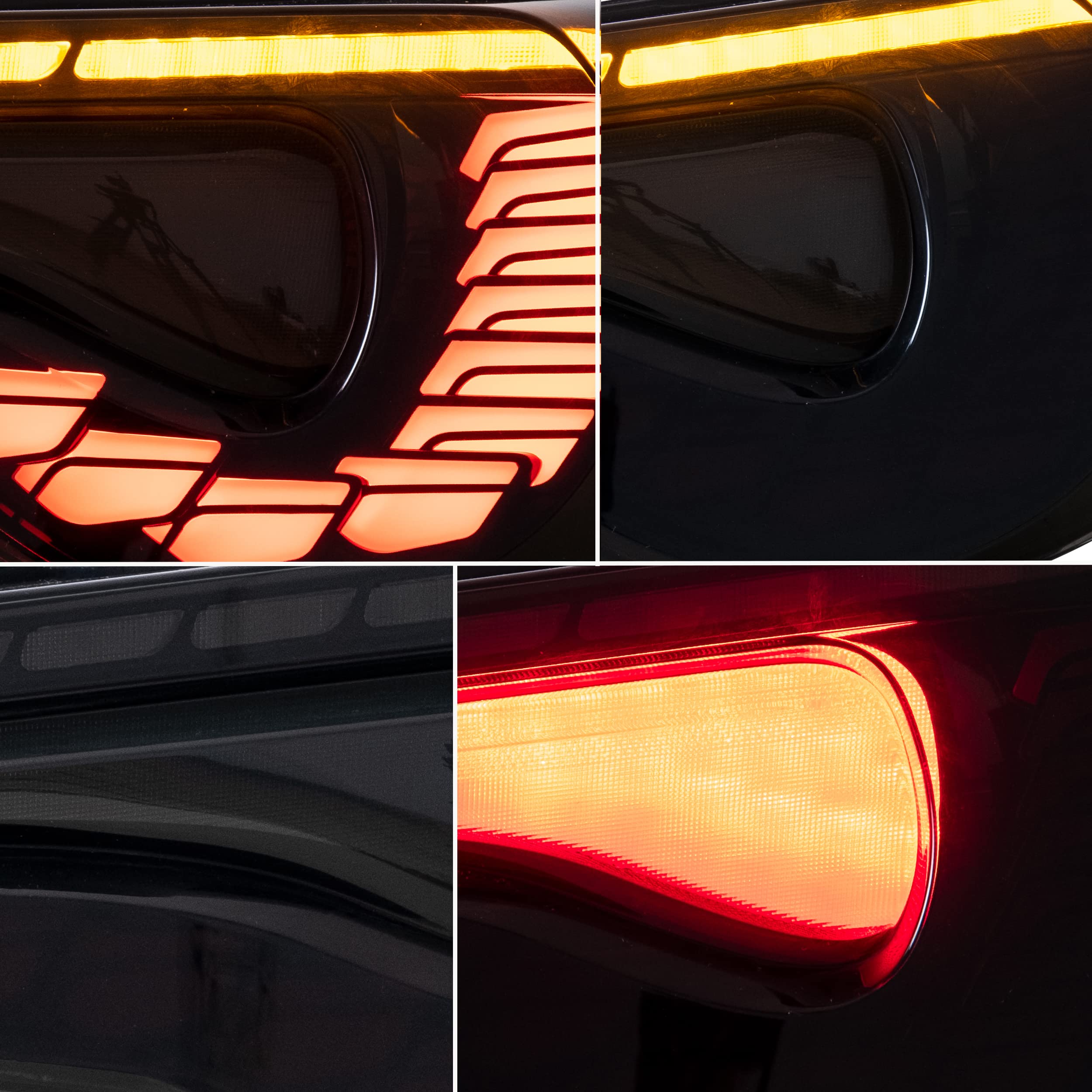 Vland Tail Lights Assembly Fit For Toyota 86 2012-2020, Subaru Brz 2013-2020, Scion Frs 2013-2016, Rear Lamps With Dragon Scales