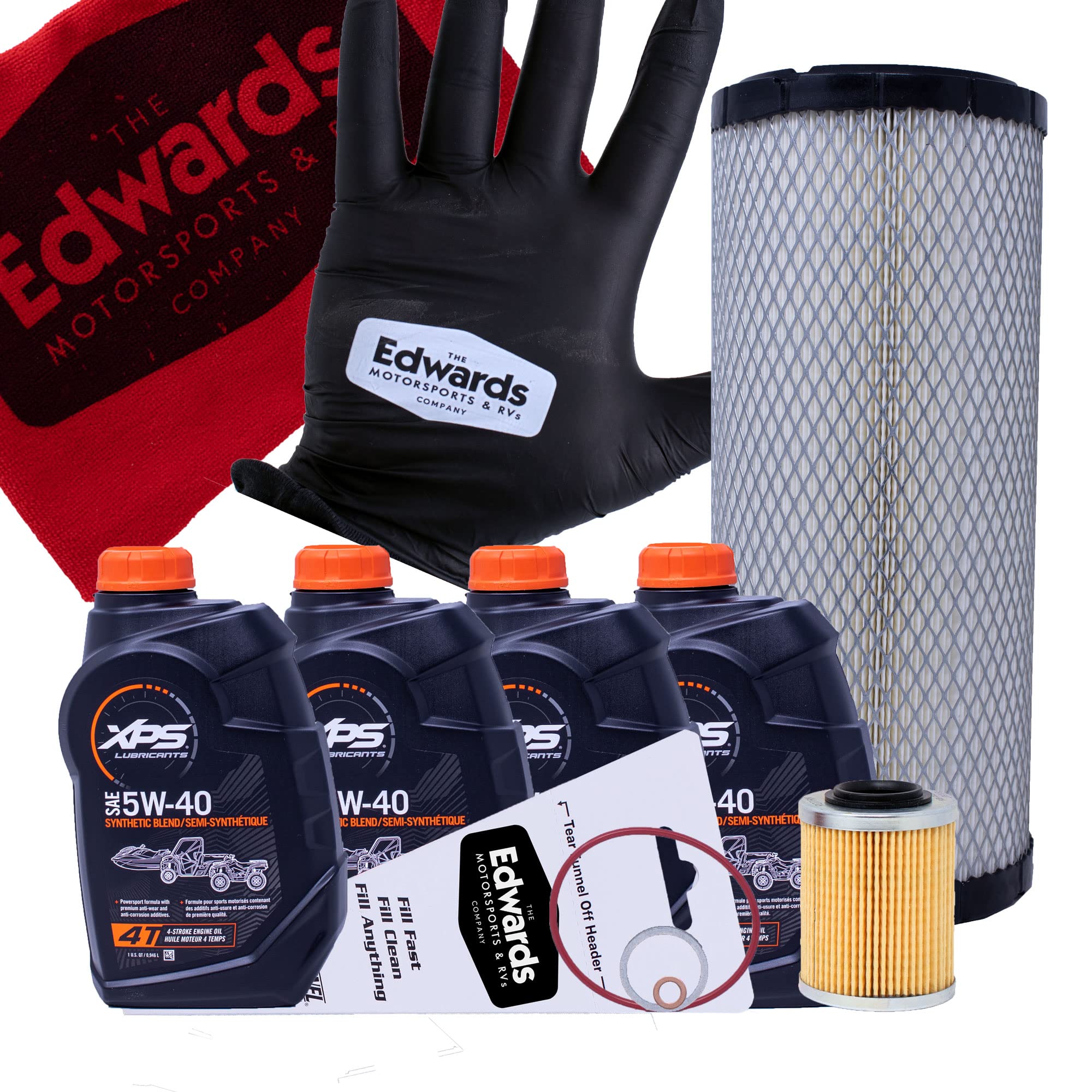 Edwards Oil Change Kit Fits 2017-2022 Canam Maverick X3 With Air Filter