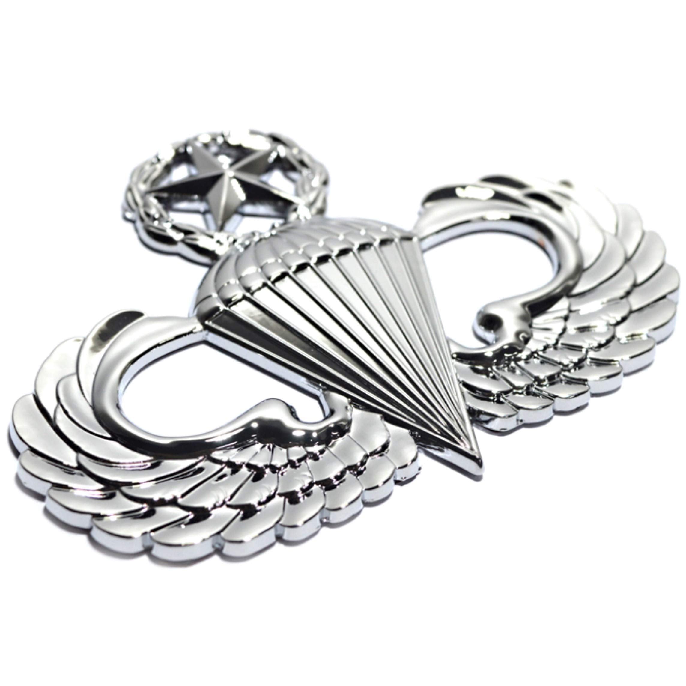 Army Master Parachutist Metal Decal Auto Emblem