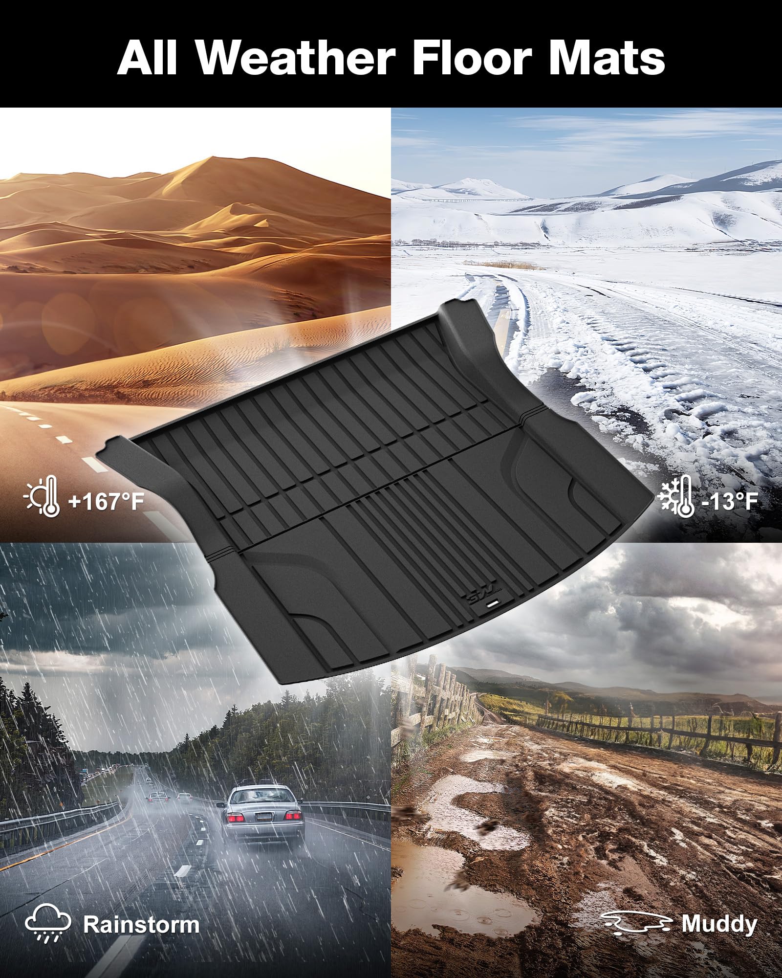 3W Cargo Liners Fit For 2024 2025 Tesla Model 3 Highland New Generation