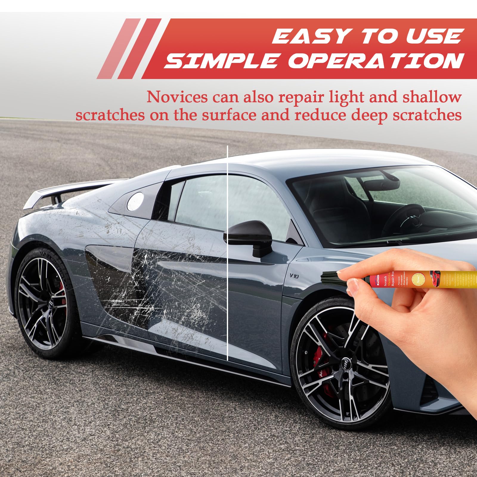 All Cars Magic Pen For Car Scratches, Magic Car Scratch Removal Pen, Allcarsfix Magic Pen, Weatherproof Touch Up Paint Pen, Car