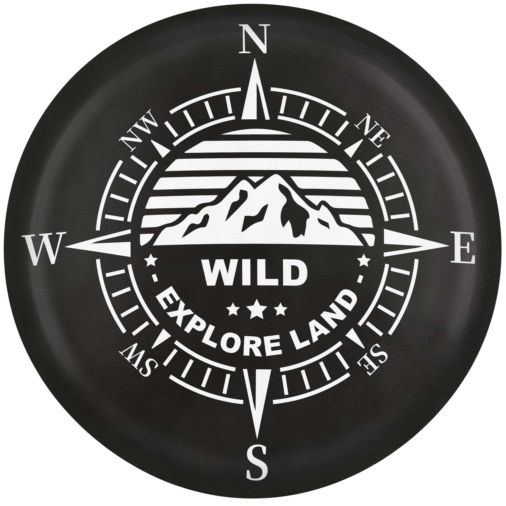 Explore Land 26-27.75 Inch Spare Tire Cover Fit Trailer, Rv, Suv, Truck, Tough Tire Wheel Soft Cover, Compass
