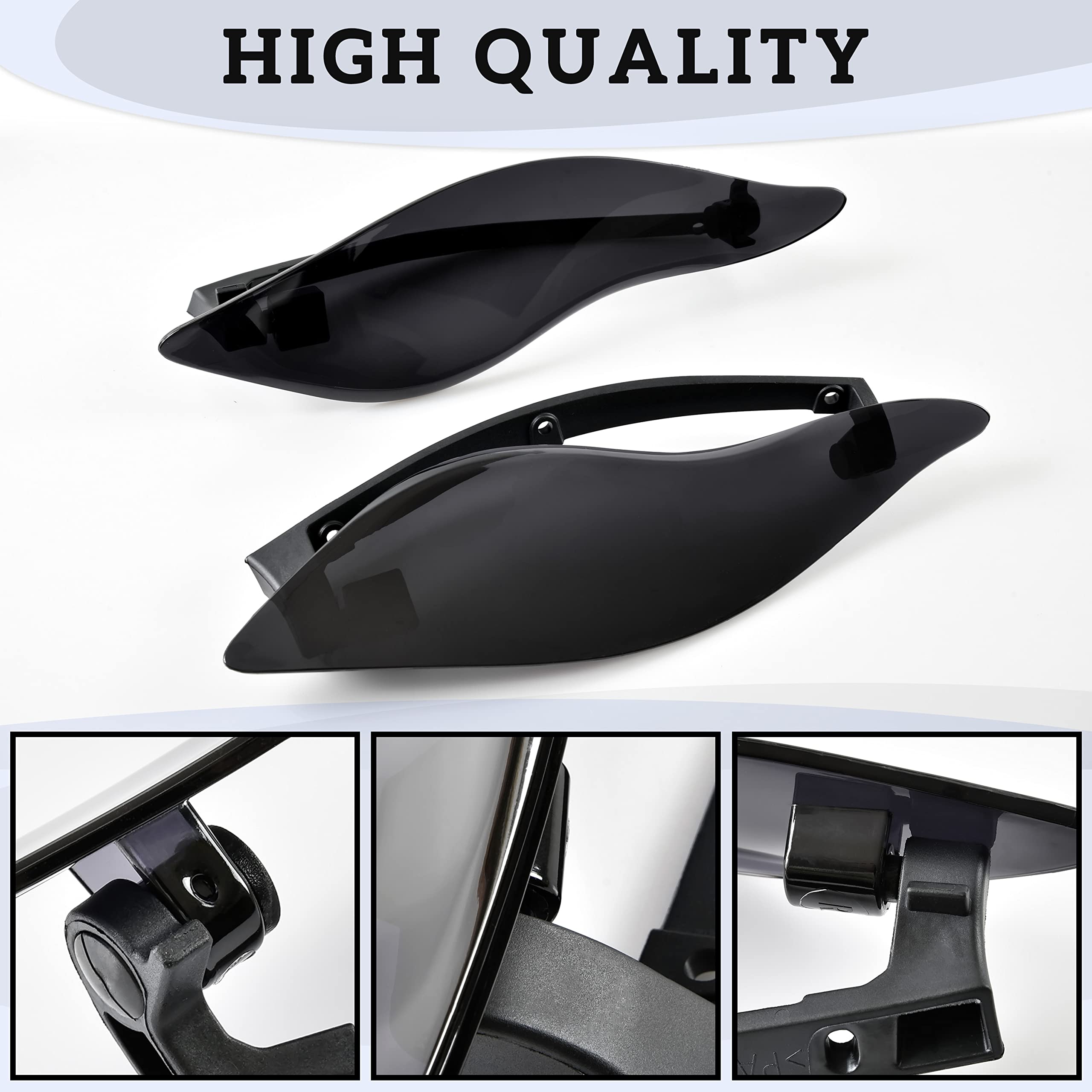 Veisutor Motorcycle Adjustable Air Deflector Fairing Side Wings Windshield Adjustable Wind Deflectors Fairing Side Shield For Ha