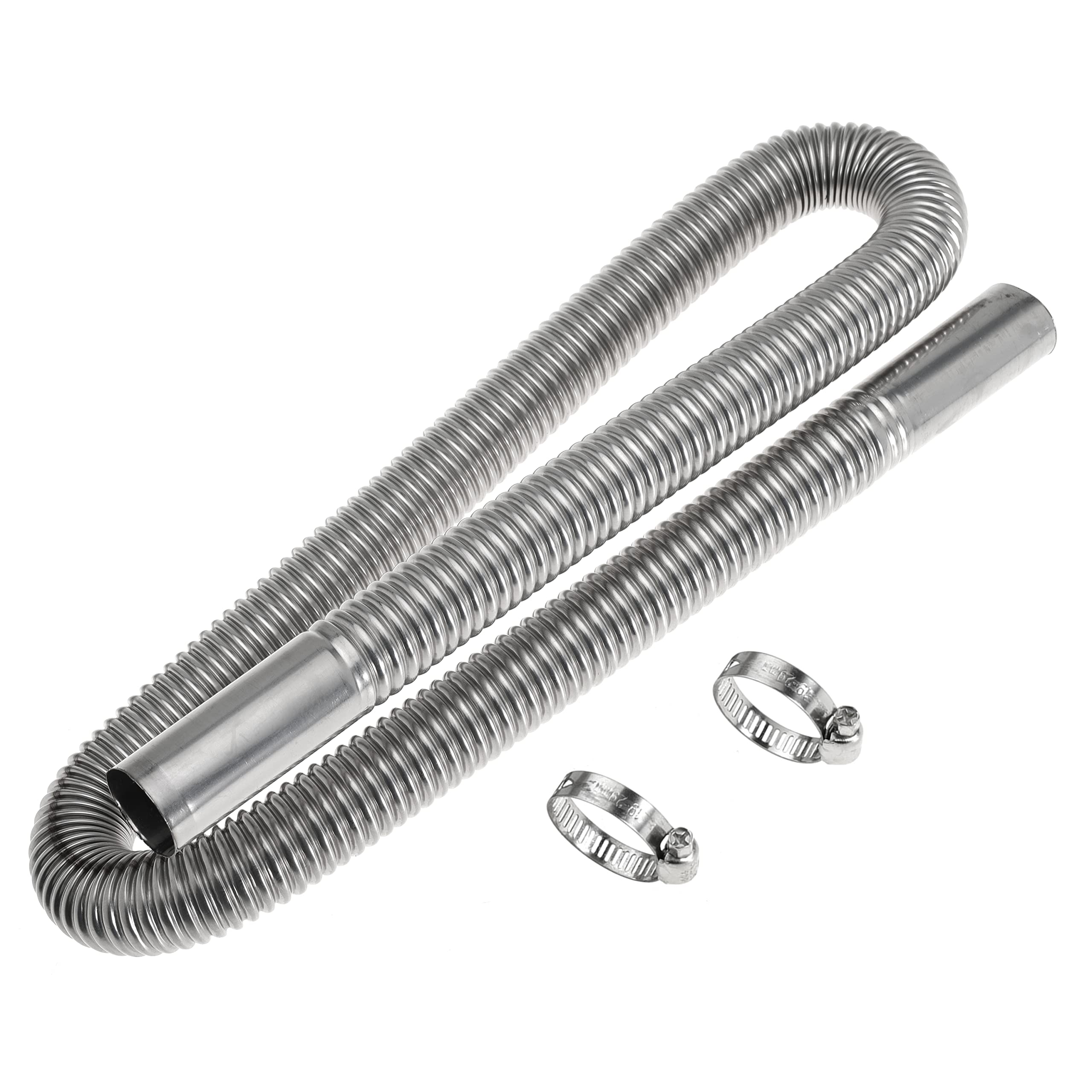 100cm 1 inch Heater Exhaust Pipe Generator Exhaust Extension Fuel Tank Gas Vent Hose with Clamps