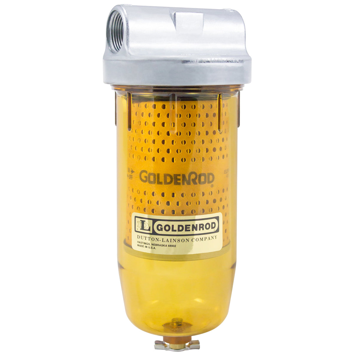 Goldenrod (495-3/4) Bowl Fuel Tank Filter With 3/4' Npt Top Cap