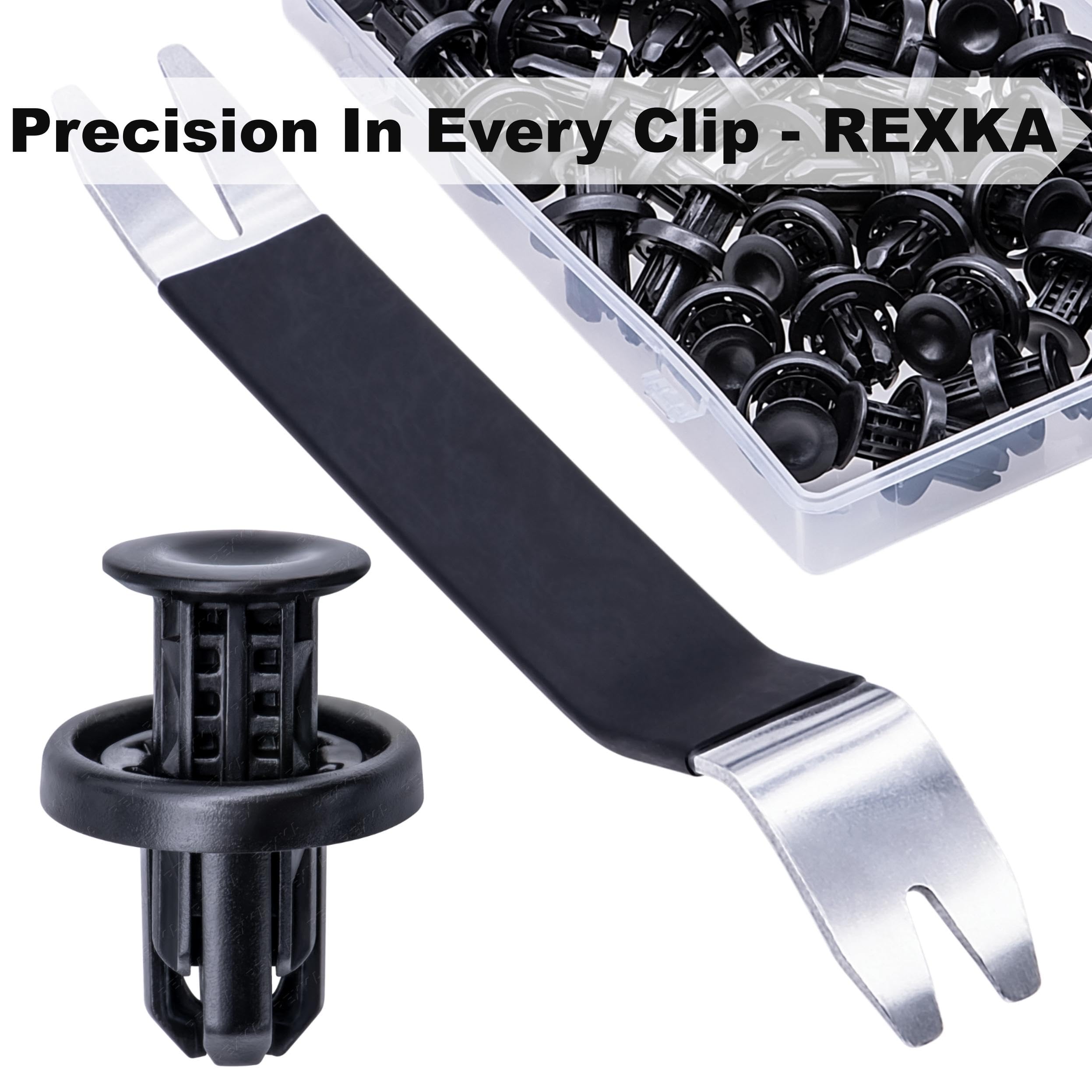 Rexka 41Pcs Rear Front Bumper Cover Fender Grille Under Cover Push-Type Retainer Clip Fastener Rivet 91505-Tm8-003 For Honda Acu