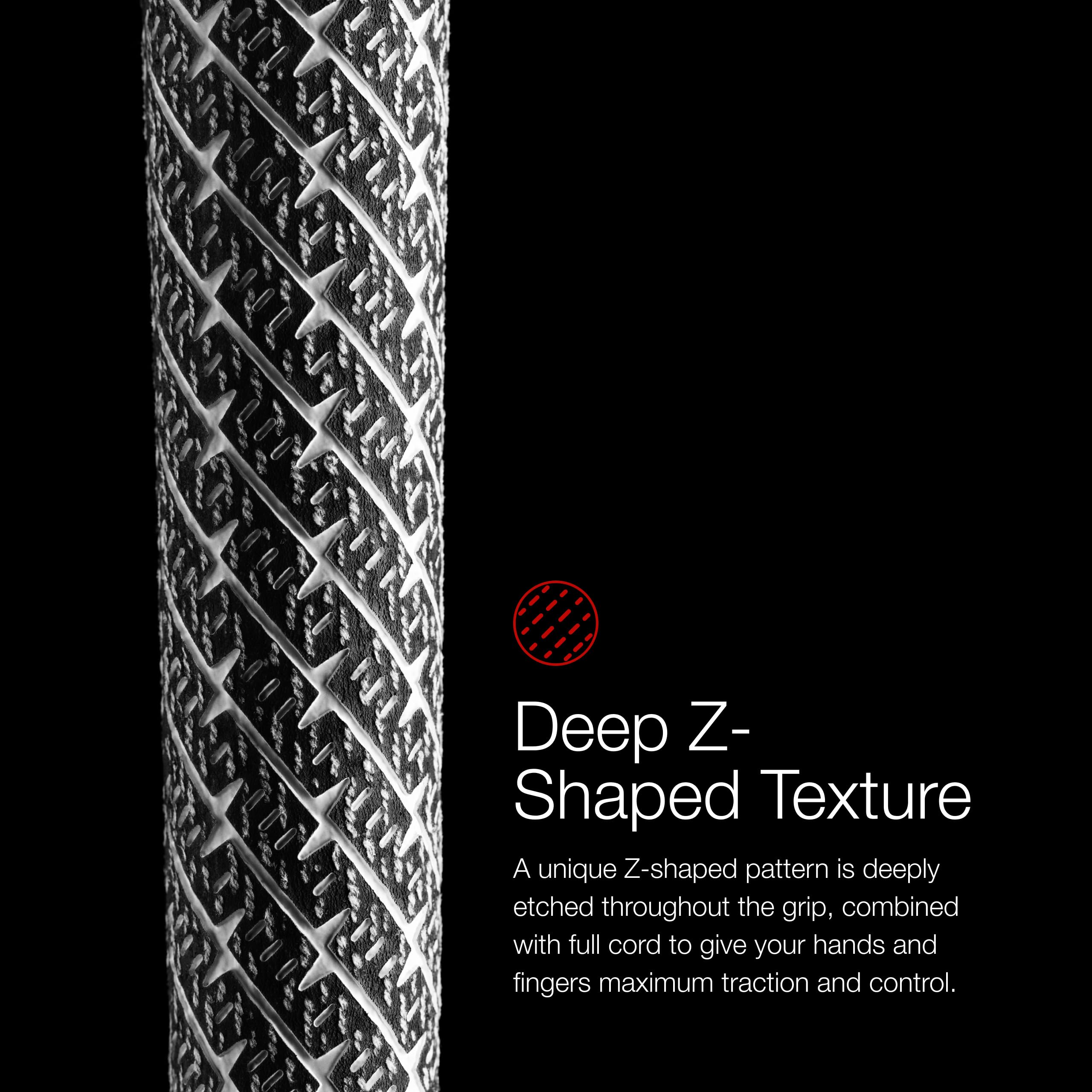 Golf Pride Z-Grip Cord Golf Grip - Standard Size, Black, Model RE164-001