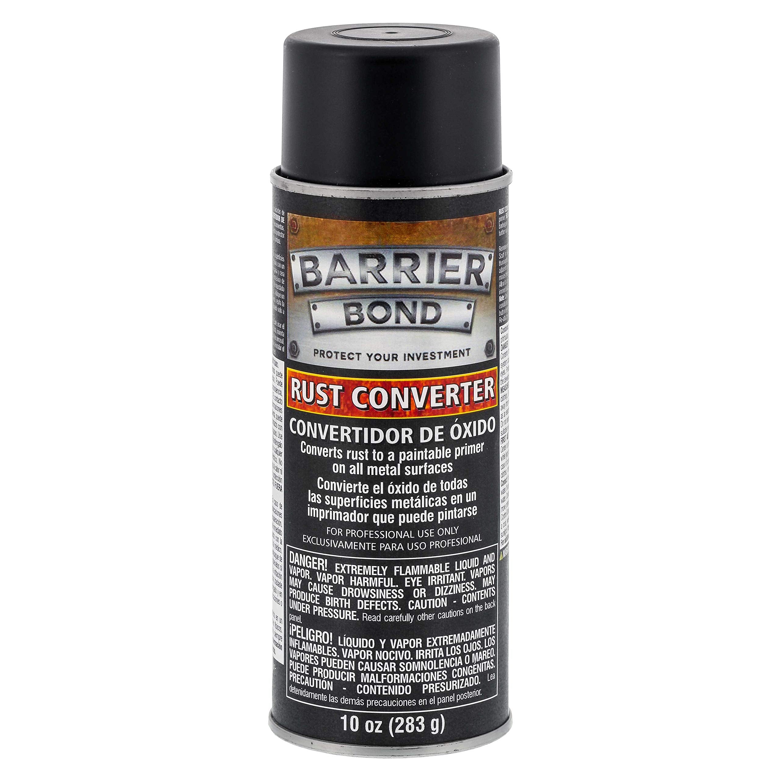 Barrier Bond - Rust Converter, 10-Ounce Spray Rust Remover For Metal - For Auto, Industrial, Home Metal Treatment & Protection