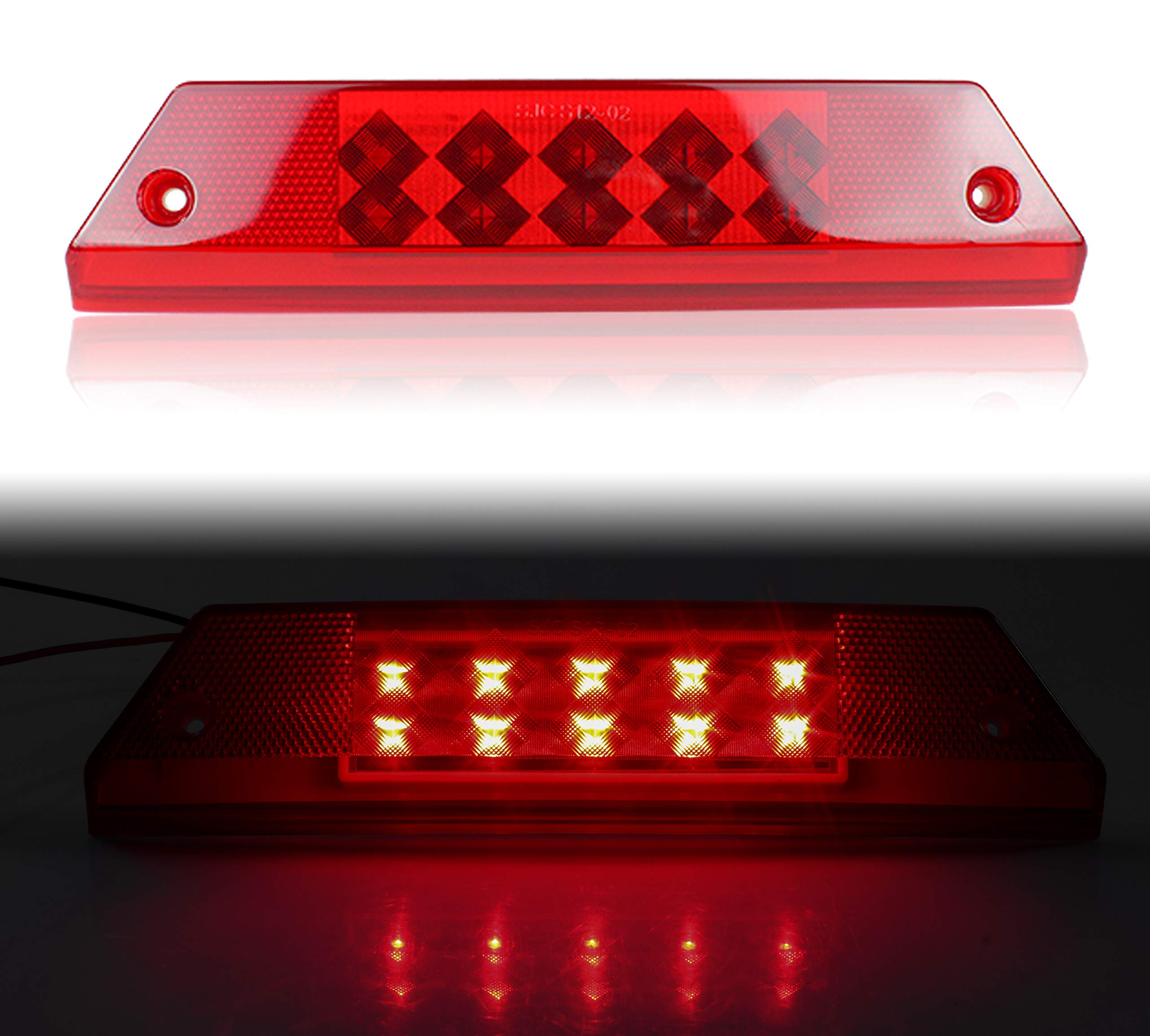 SAUTVS 1PCS LED Taillight for Ranger, Red Brake Stop Tail Light Rear Lamp for Polaris Ranger 800 700 900 2012-2016 Accessories (